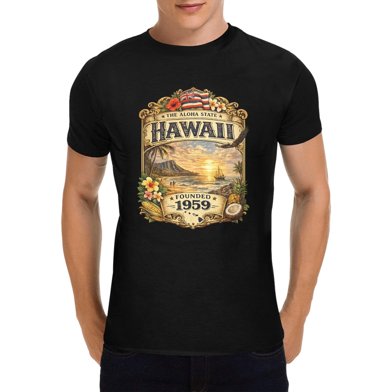 Men's Historic Hawaii State Tee
