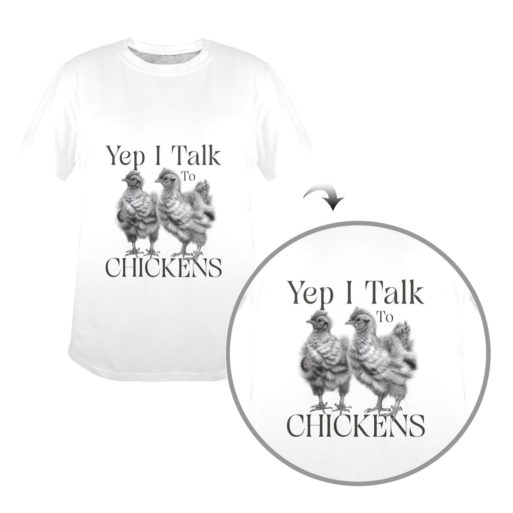 Yep I Talk To Chickens Graphic Tee