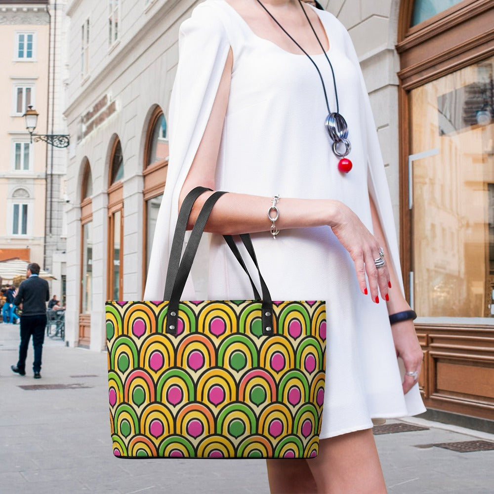 Ladies Leather Handbag Collection   Premium Cross-Grain Tote
