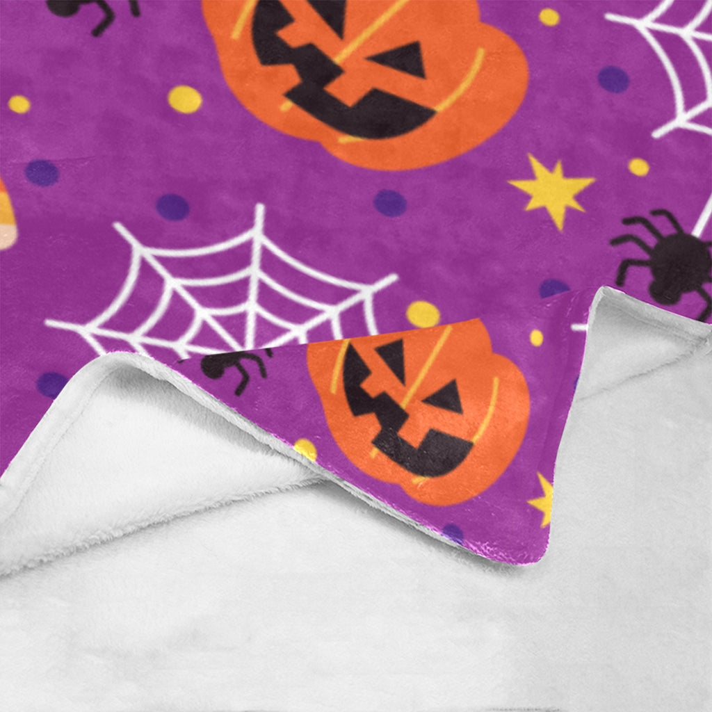 Spooky Web Halloween Throw Blanket