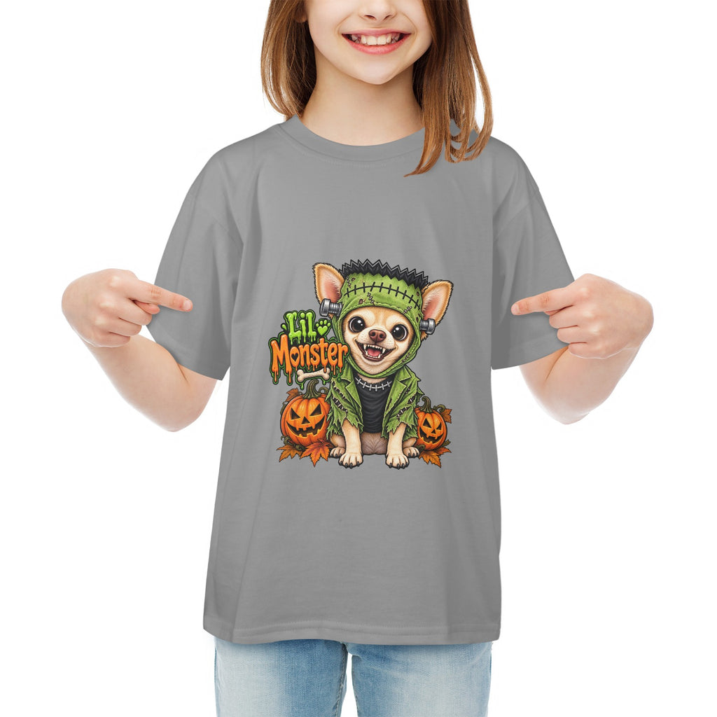 Coco’s Lil Monster Chihuahua Halloween Unisex  Kids’ Tee