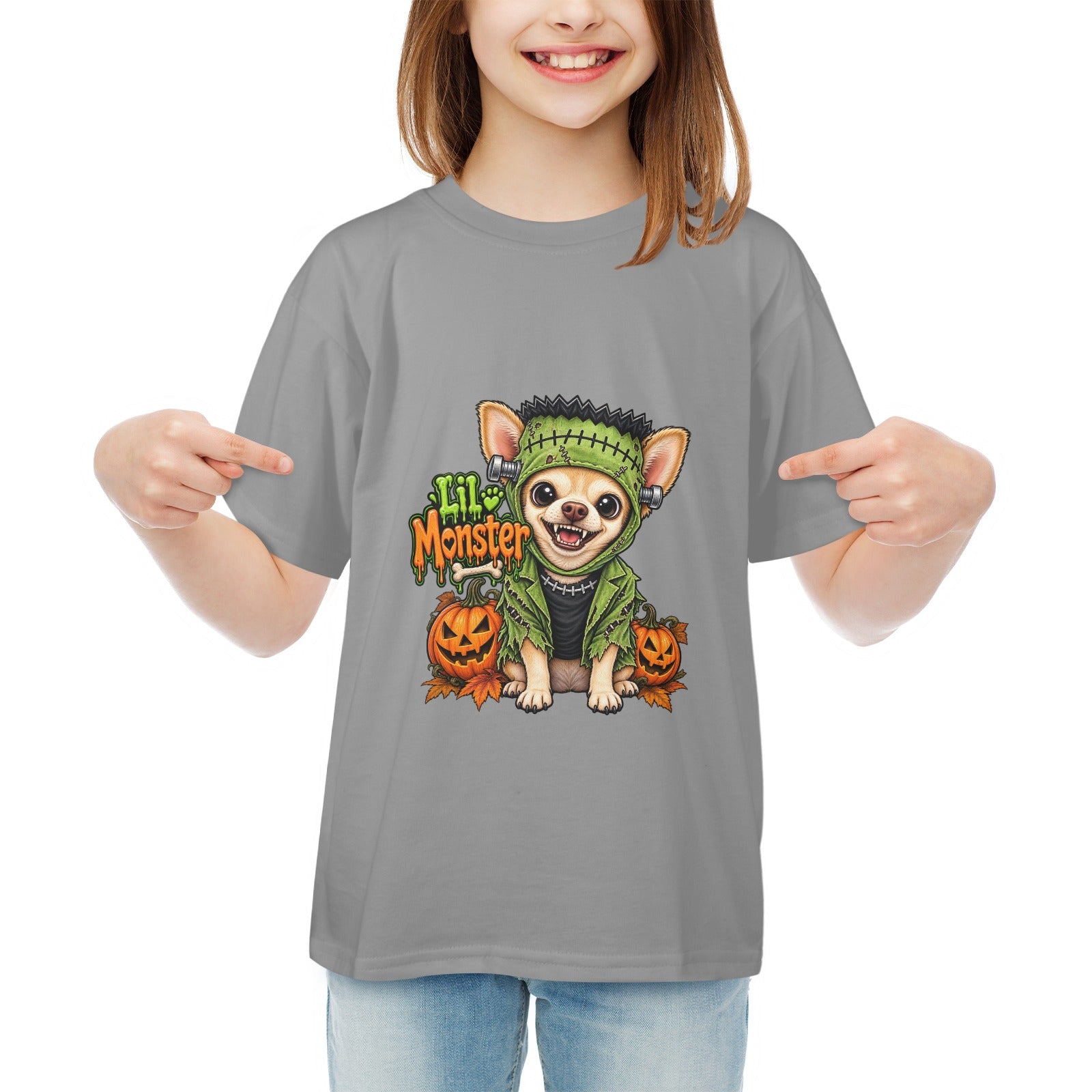 Coco’s Lil Monster Chihuahua Halloween Unisex  Kids’ Tee