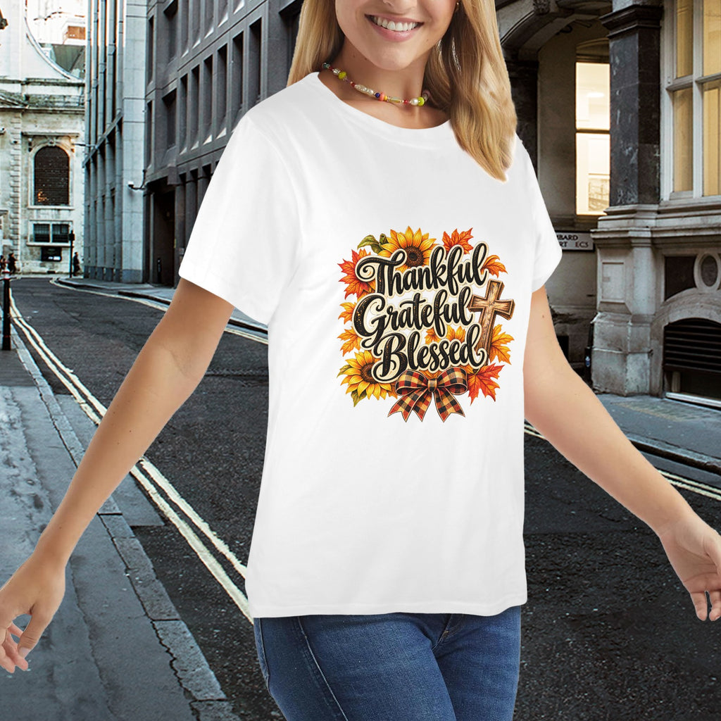 Thankful & Sassy Ladies Thanksgiving Tees Collection – Western Fall Graphic Shirts  🦃
