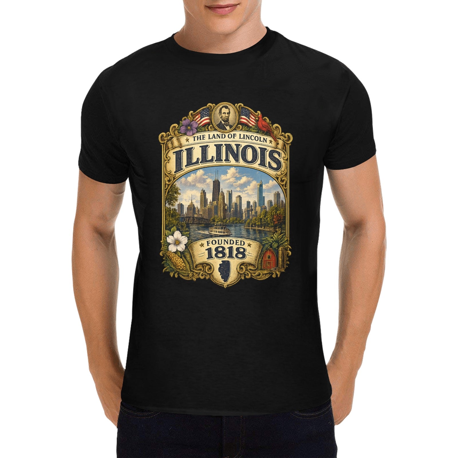 Men's Historical Illinois T-Shirt