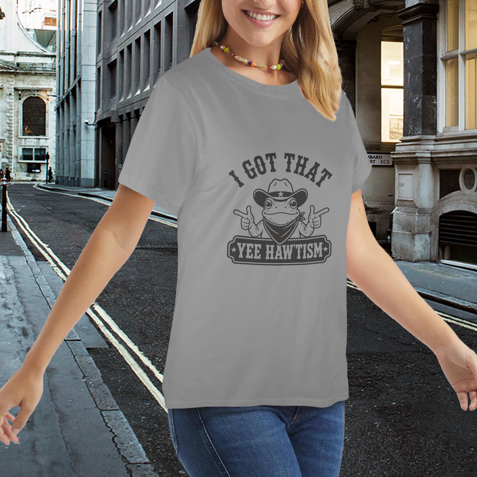 Ranch Ready Yee Haw'tism Tee ladies