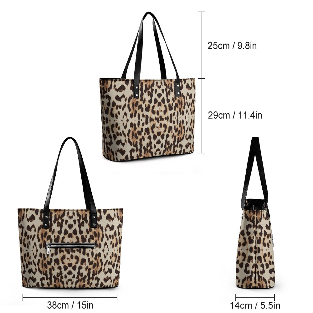 Ladies Leather Handbag Collection   Premium Cross-Grain Tote