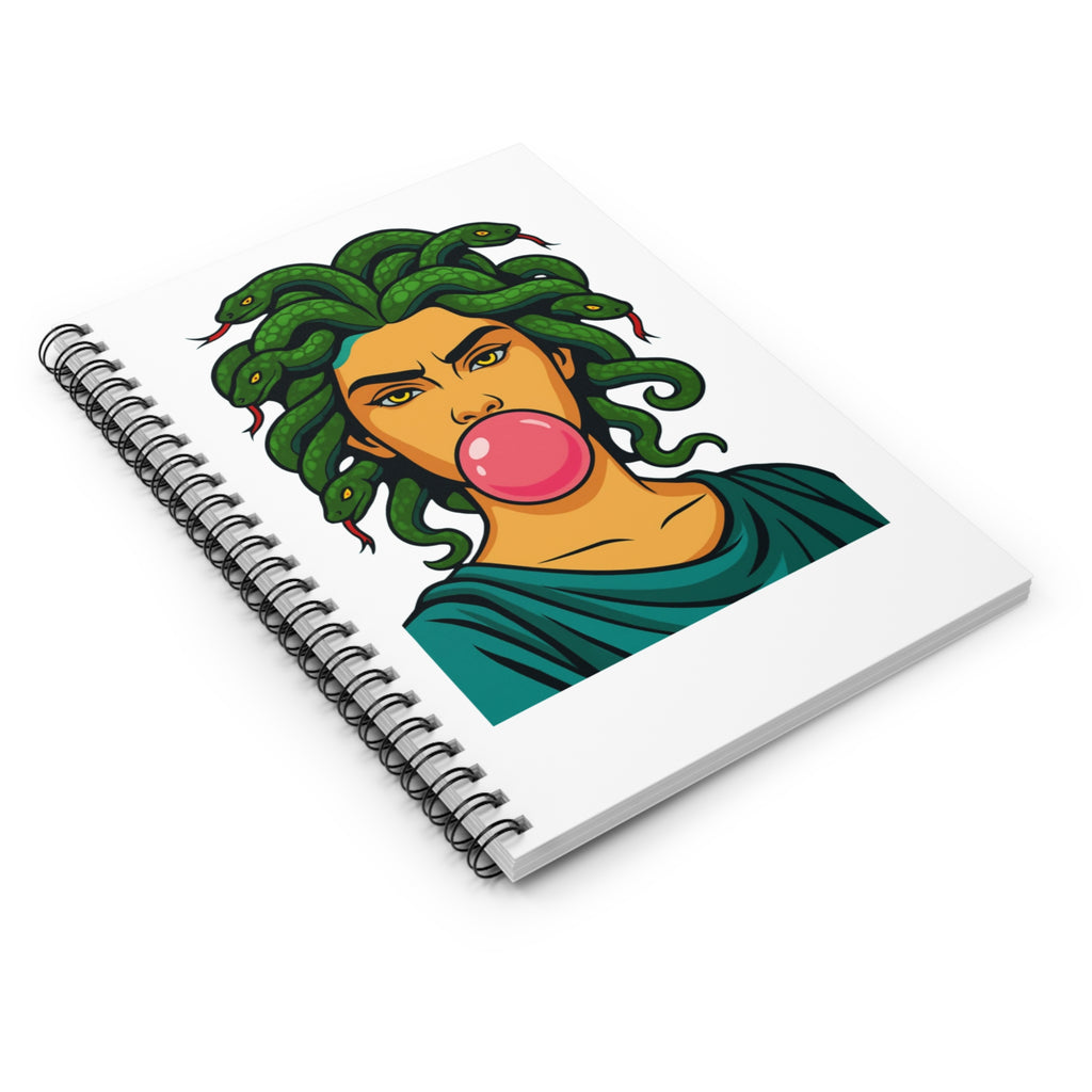 Mythical Medusa Spiral Notebook, Unique Artwork Stationery, Journal for Creatives, Greek Mythology Lover, Gift for Teens