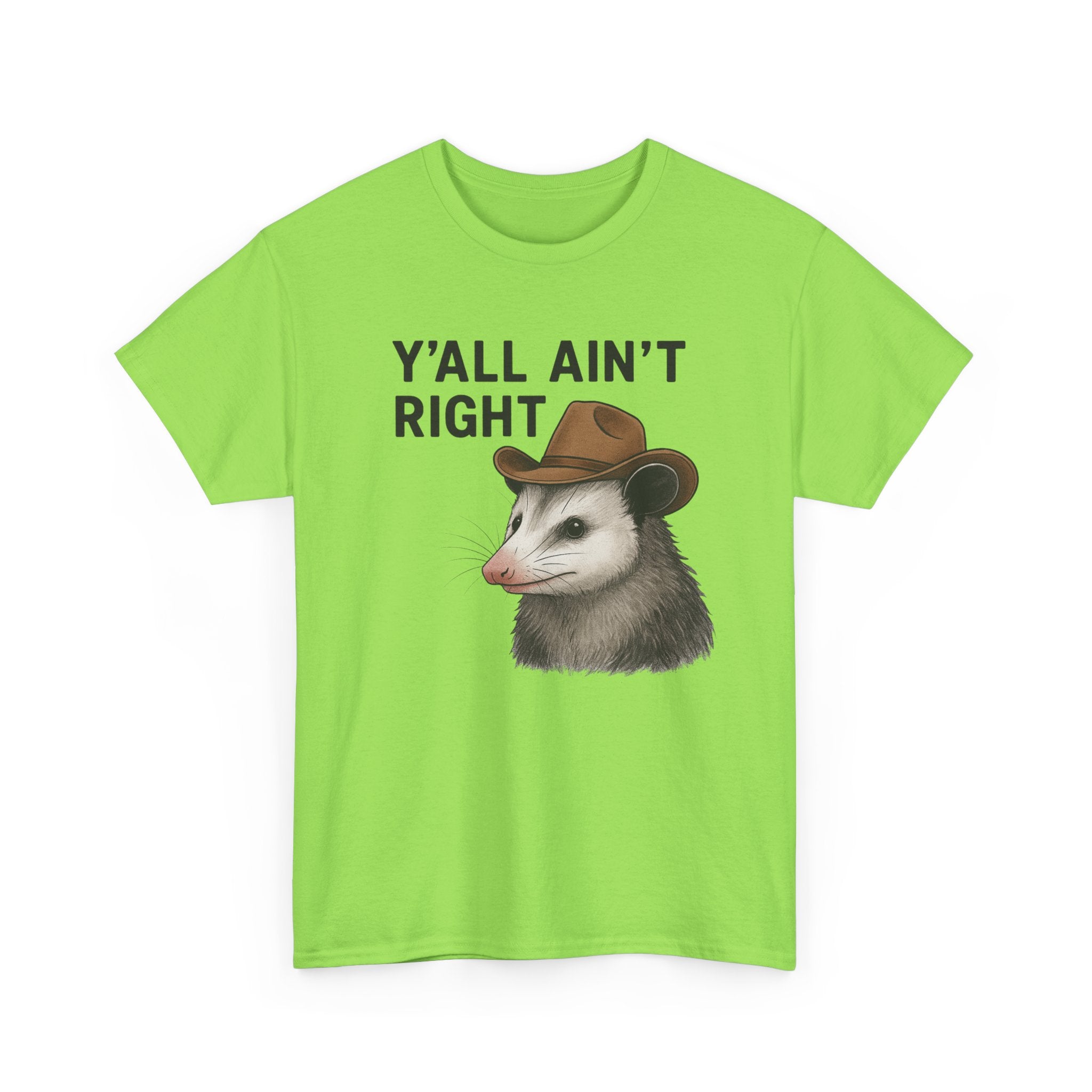 Y'all Ain't Right Possum Tee — Funny Southern Animal T-Shirt