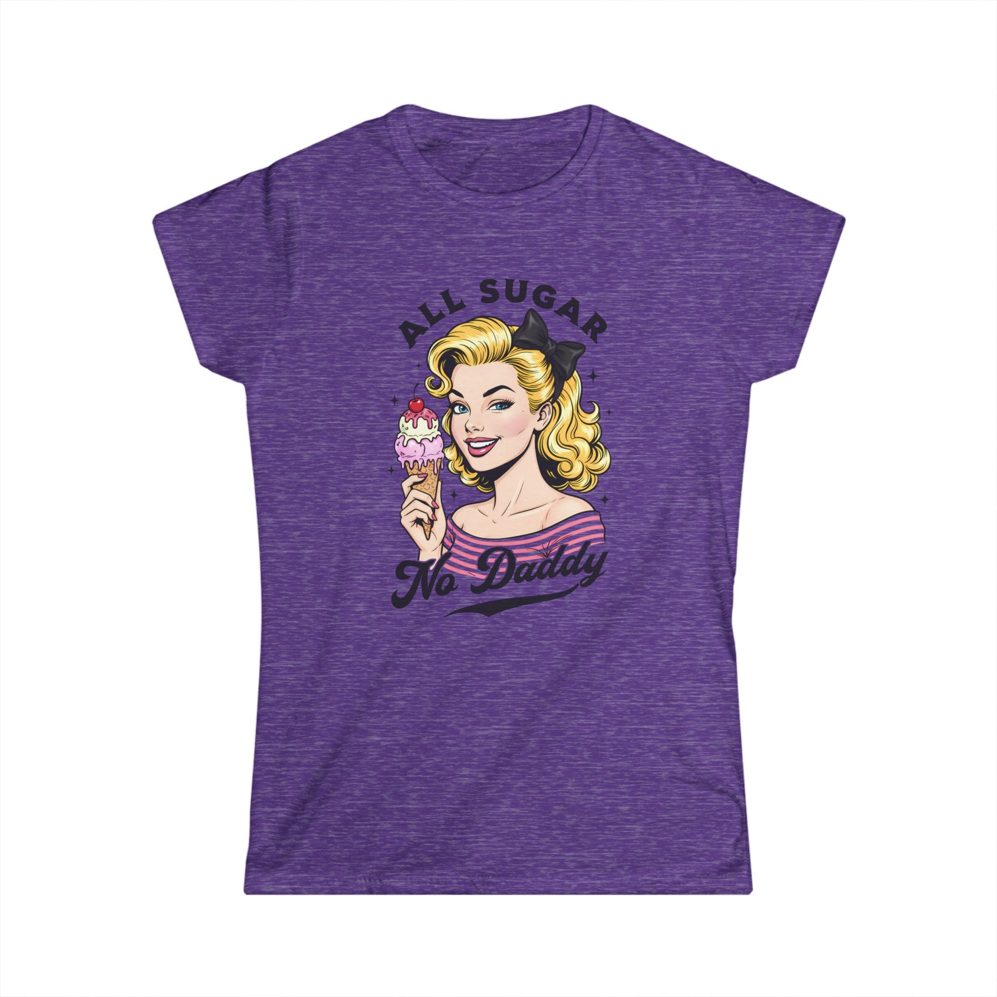 All Sugar No Daddy Tee - Retro Pinup Graphic Women's T-Shirt
