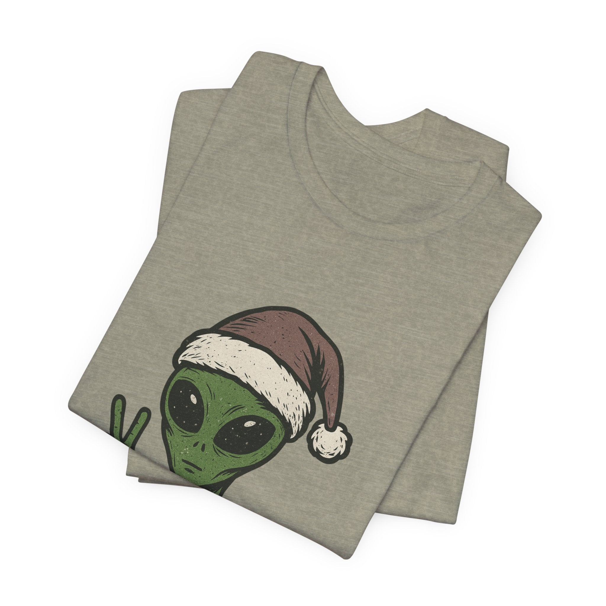 Funny Alien Merry Christmas Unisex Tee