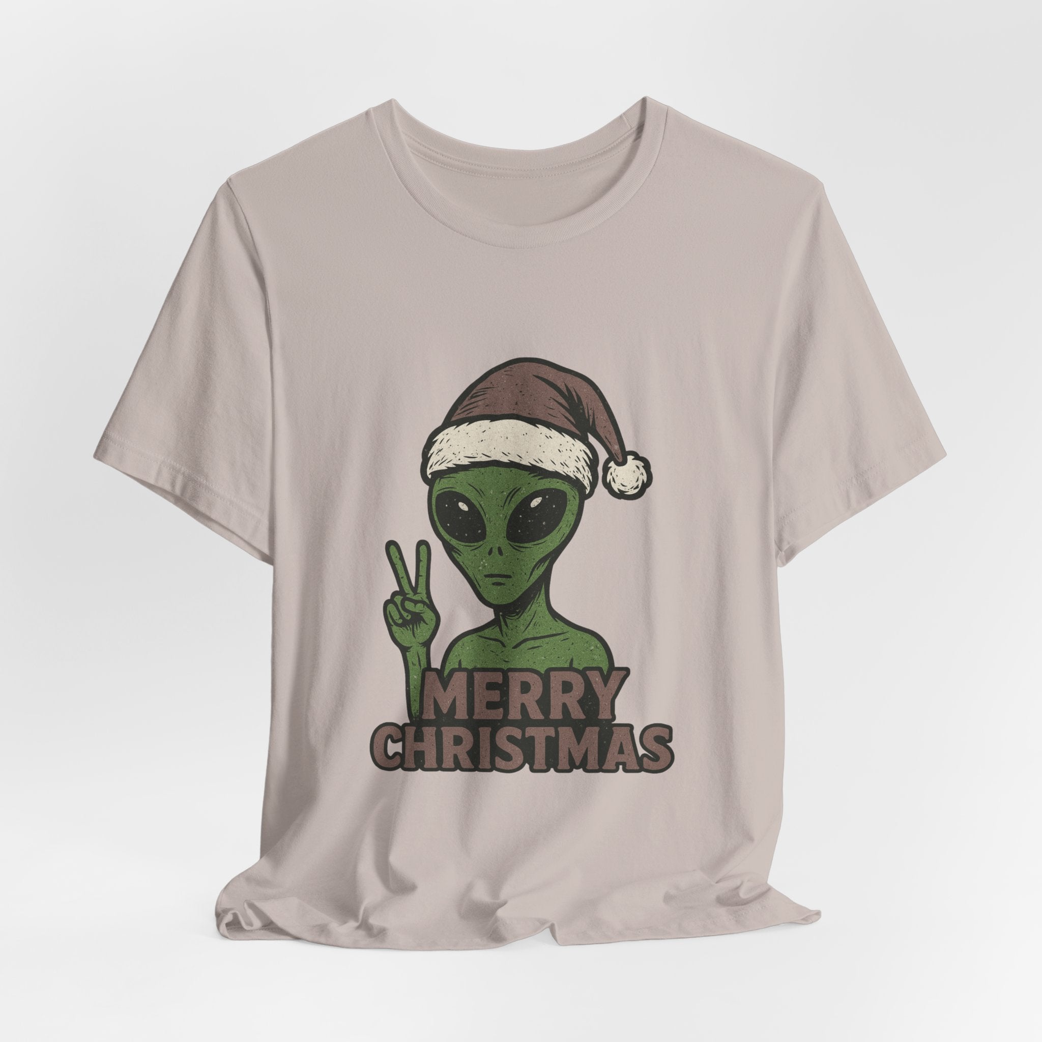 Funny Alien Merry Christmas Unisex Tee