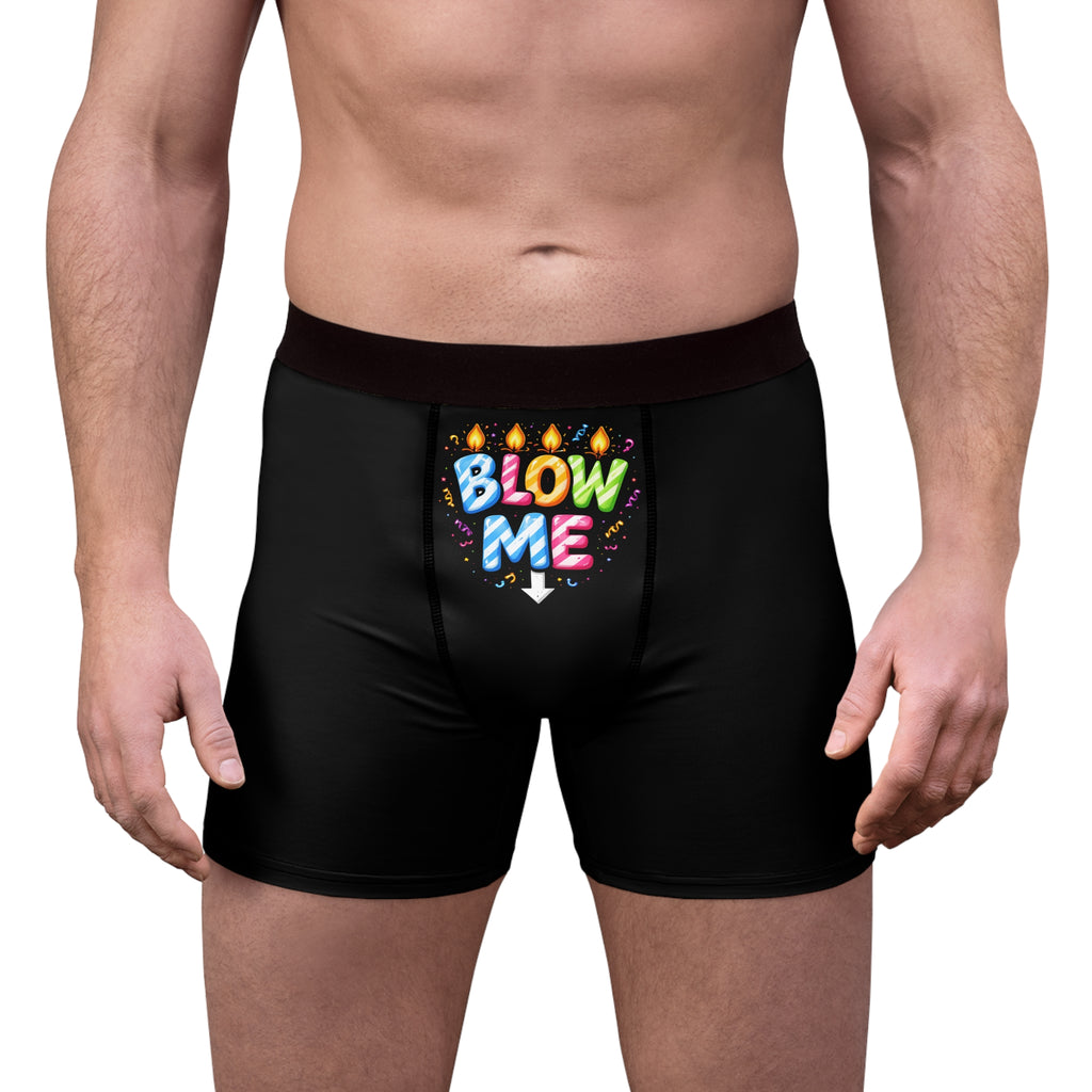 Blow Me Boxer Briefs — Funny Novelty Men's Underwear