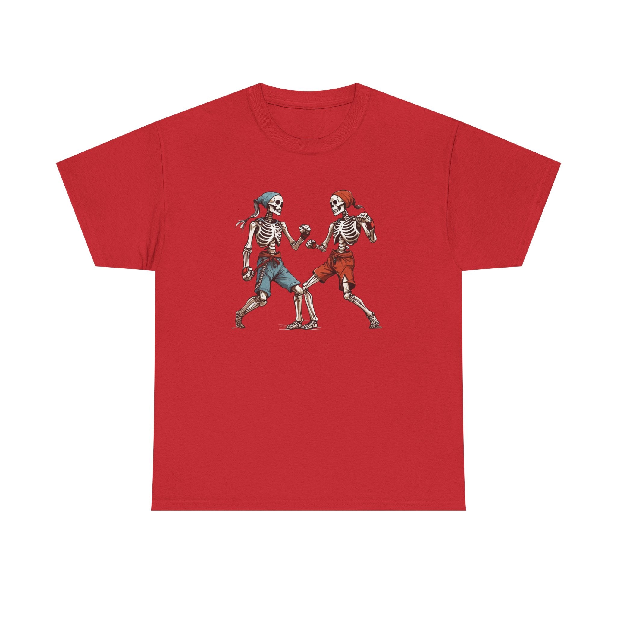 Skeleton Boxers Fight Tee — Vintage Skeleton Boxing T-Shirt
