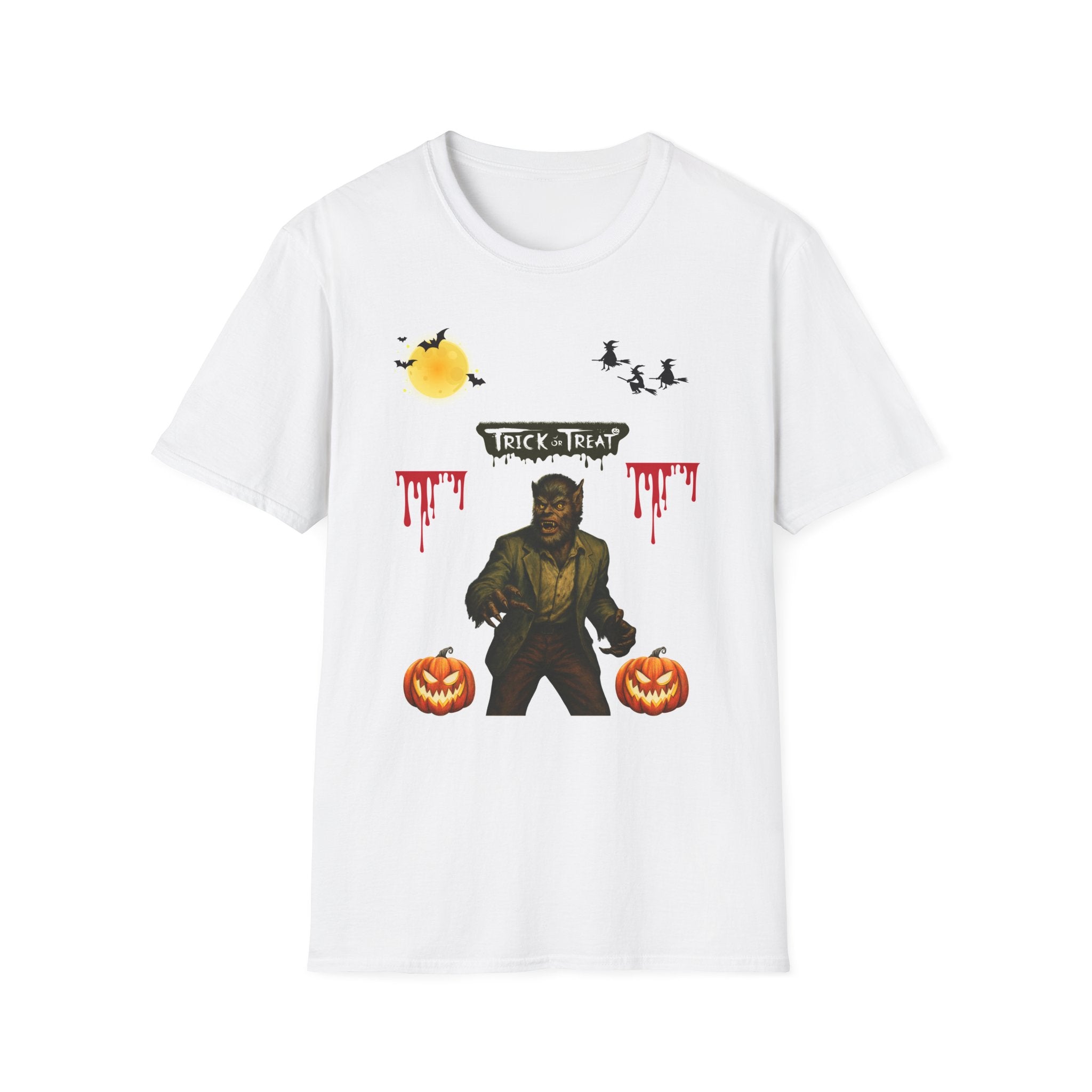Halloween Graphic T-Shirt, Trick or Treat Tee, Unisex Spooky Shirt, Fall Apparel, Halloween Costume Top