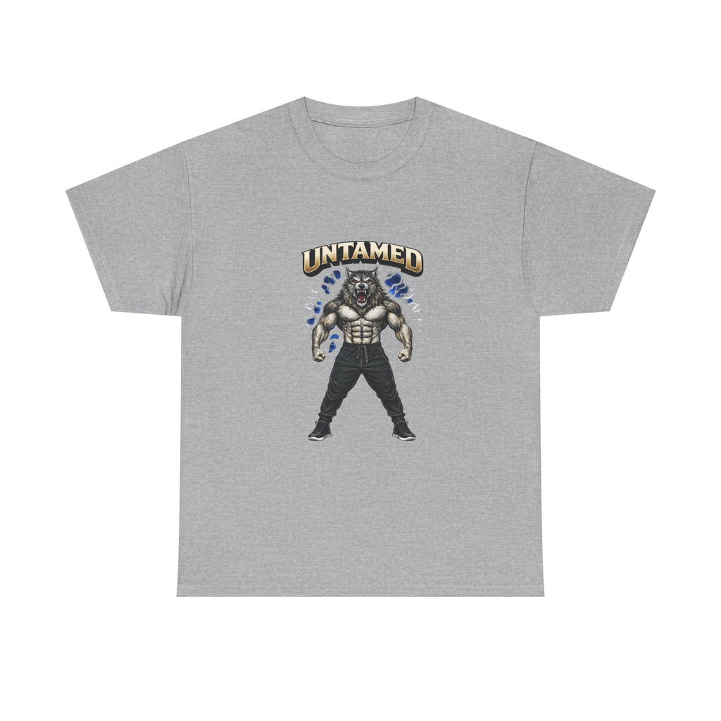 Untamed Beast Graphic Tee — Muscle Mask Wolf Fitness Shirt   Gym