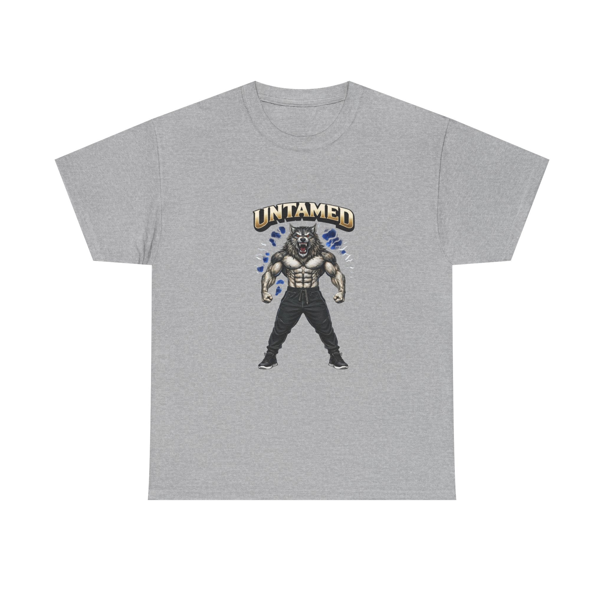 Untamed Beast Graphic Tee — Muscle Mask Wolf Fitness Shirt   Gym