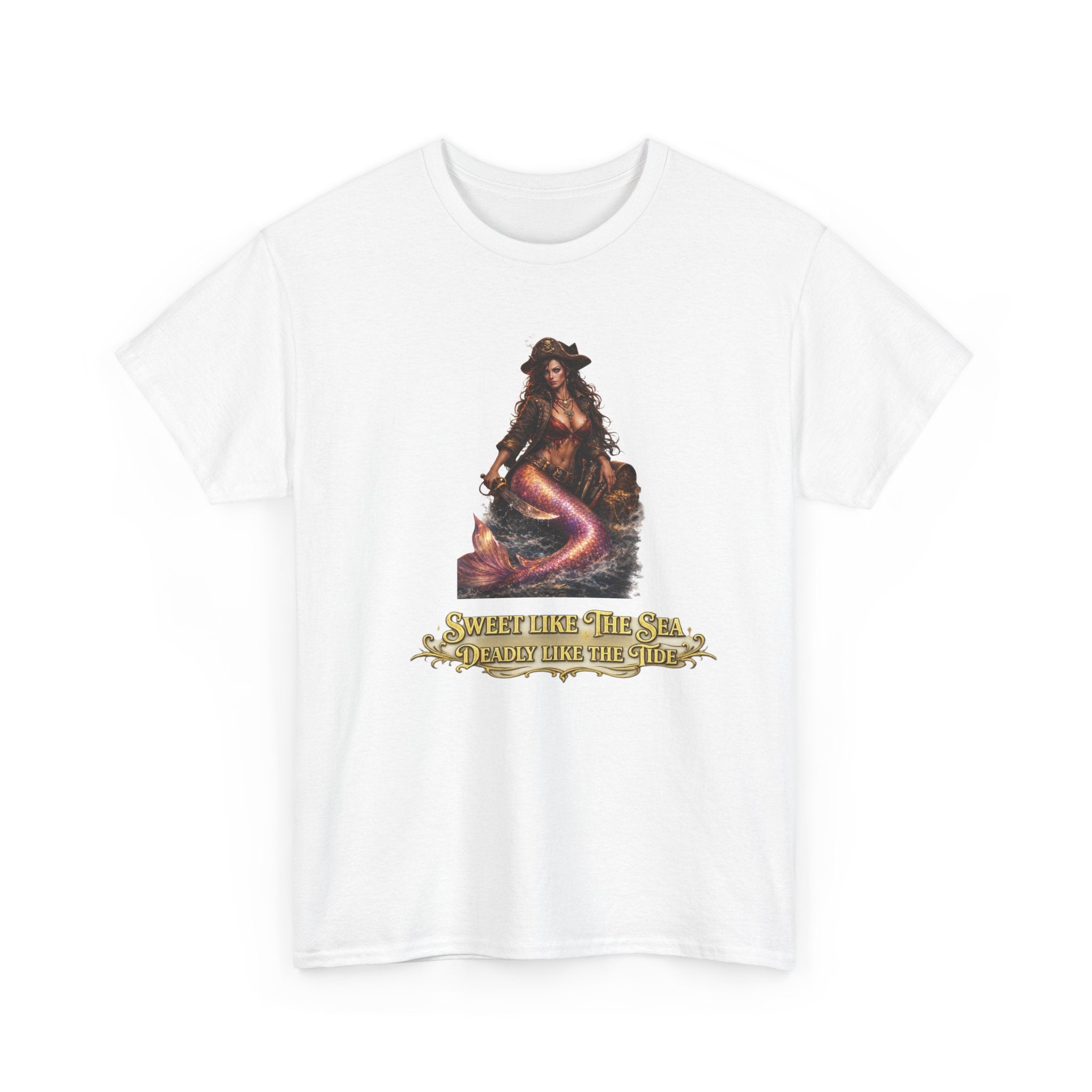 Sweet Like the Sea Mermaid T-Shirt — 'Deadly Like the Tide' Coastal Graphic Tee