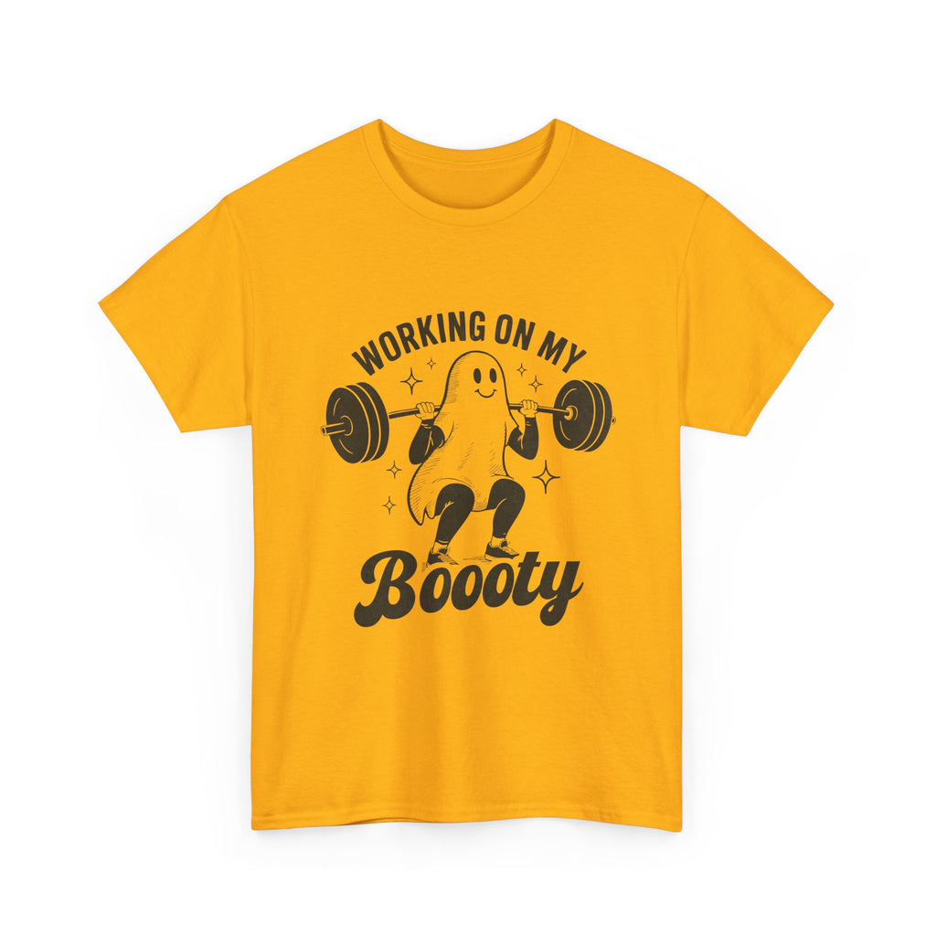 Working On My Booooty Tee – Funny Ghost Weightlifting Shirt
