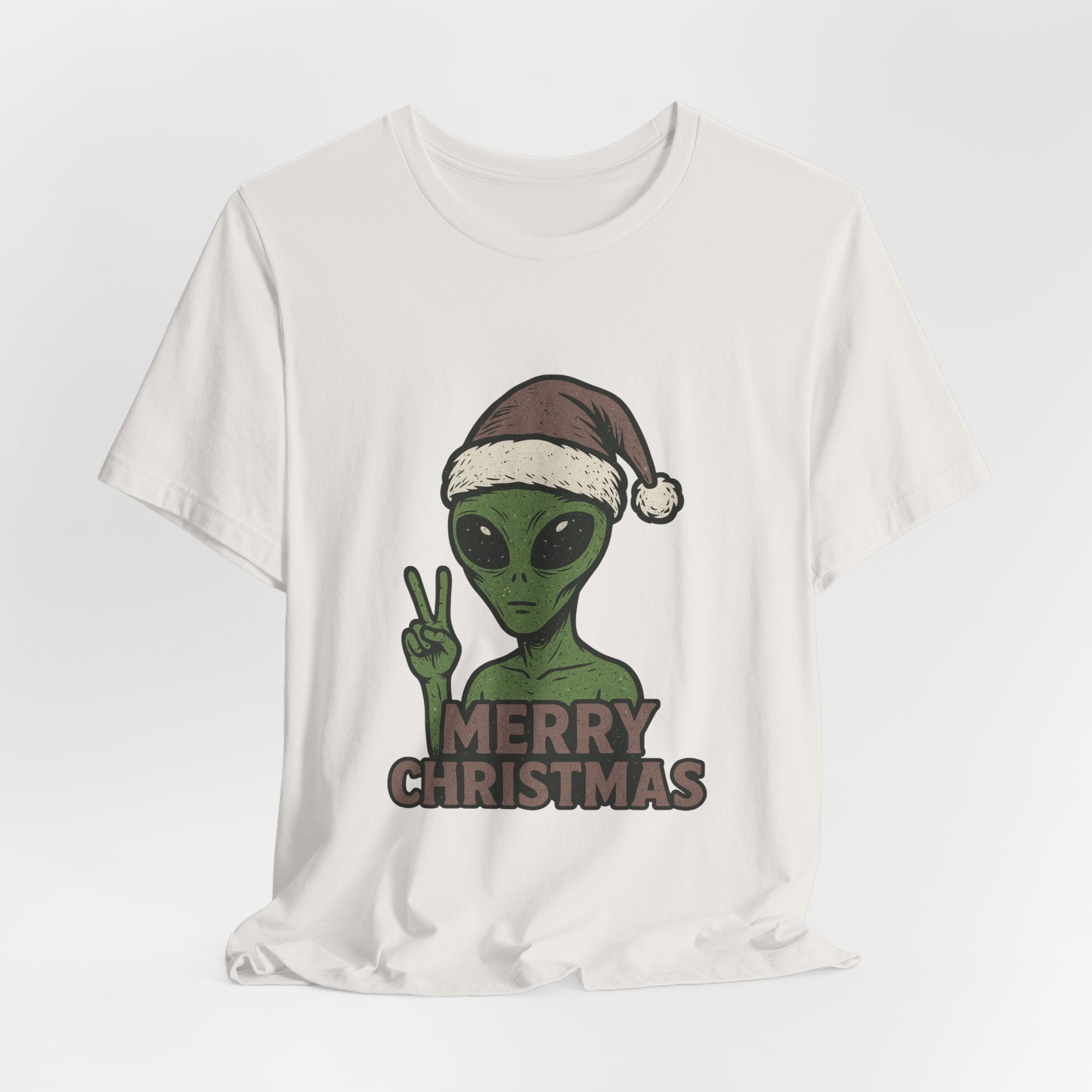 Funny Alien Merry Christmas Unisex Tee