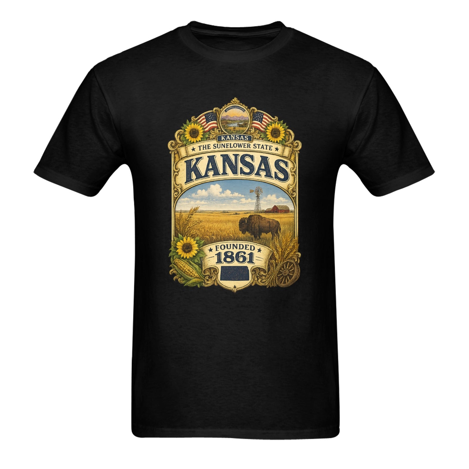 Men's Historical Kansas T-Shirt
