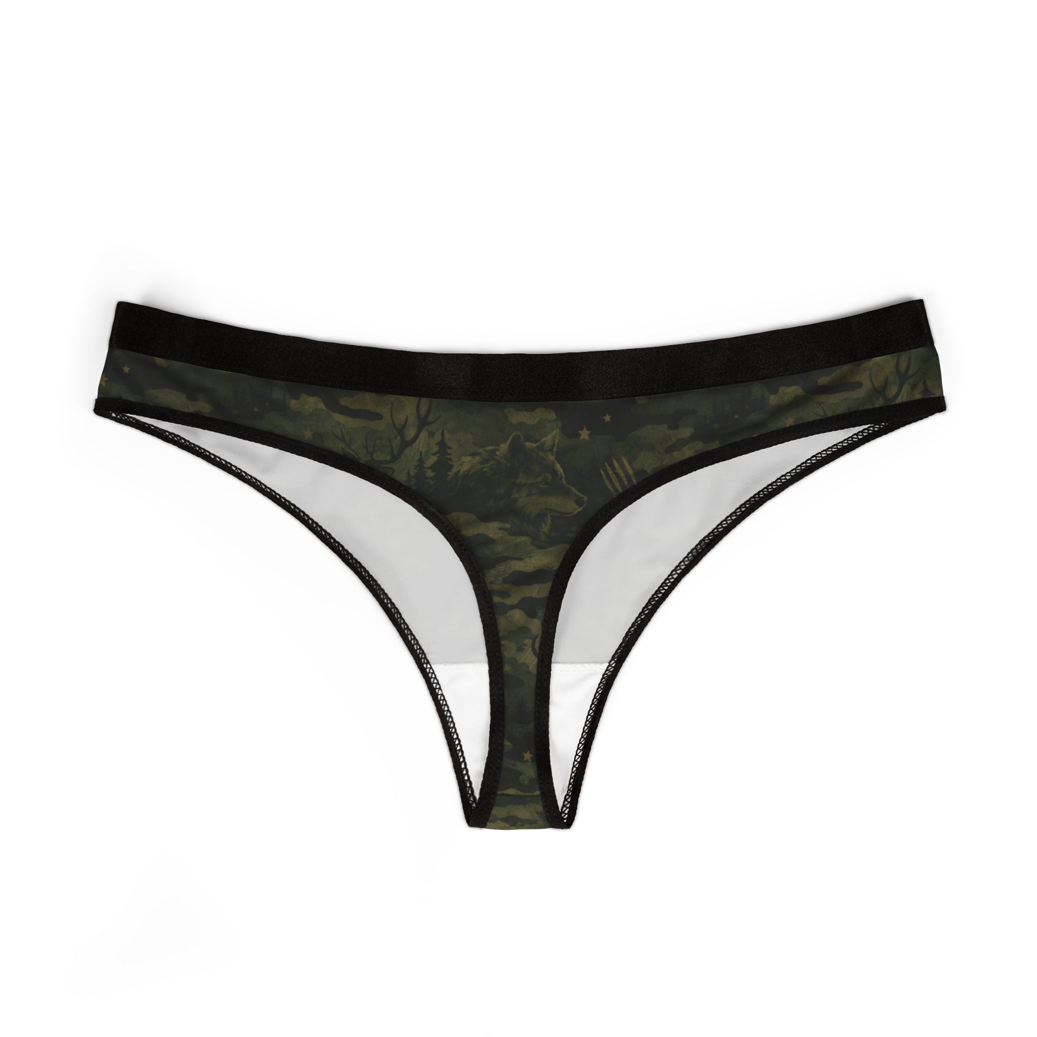 Camo Print Women's Thong — Lightweight Comfort Panty