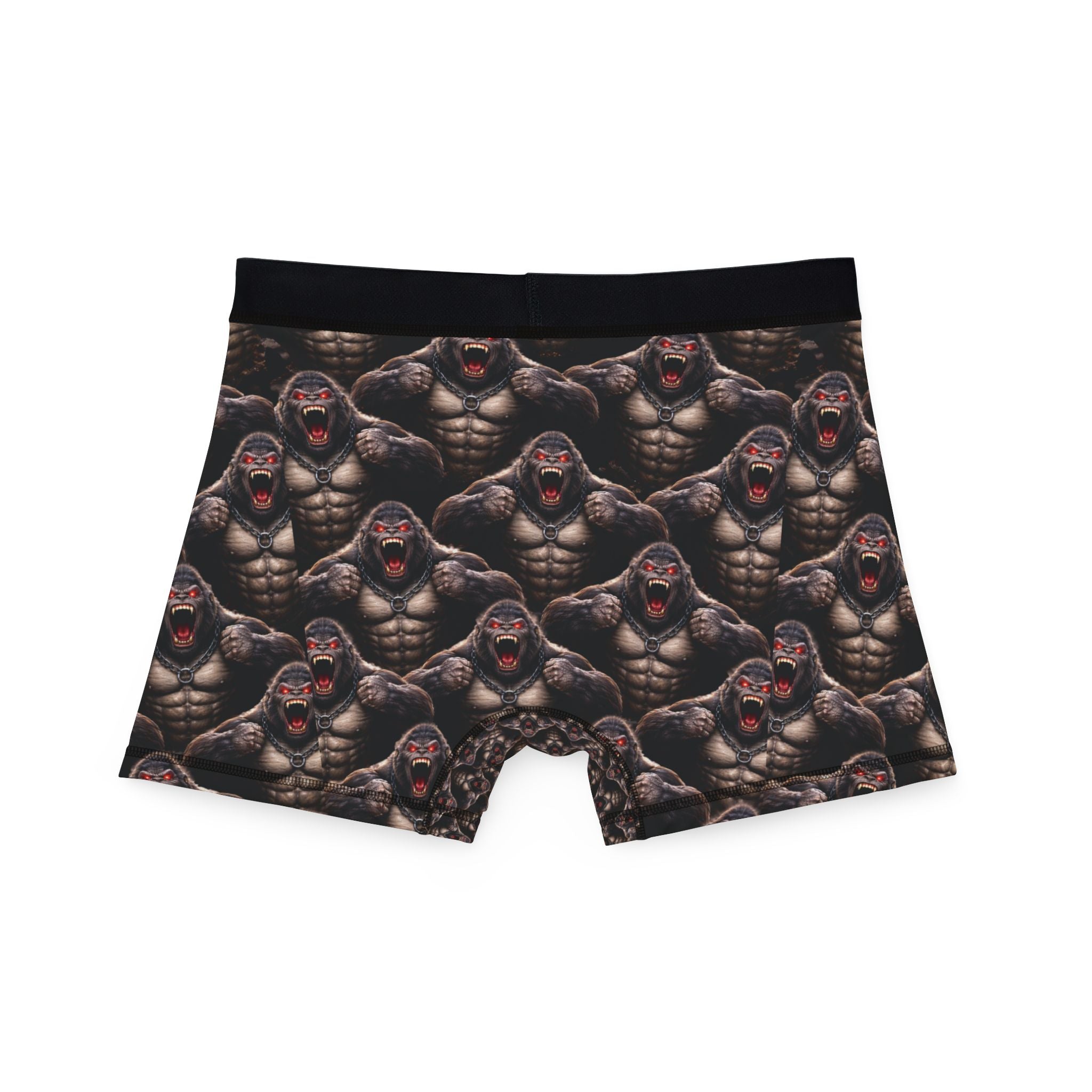 Gorilla Rage All-Over Print Boxer Briefs — Muscle Ape Pattern Men’s Underwear