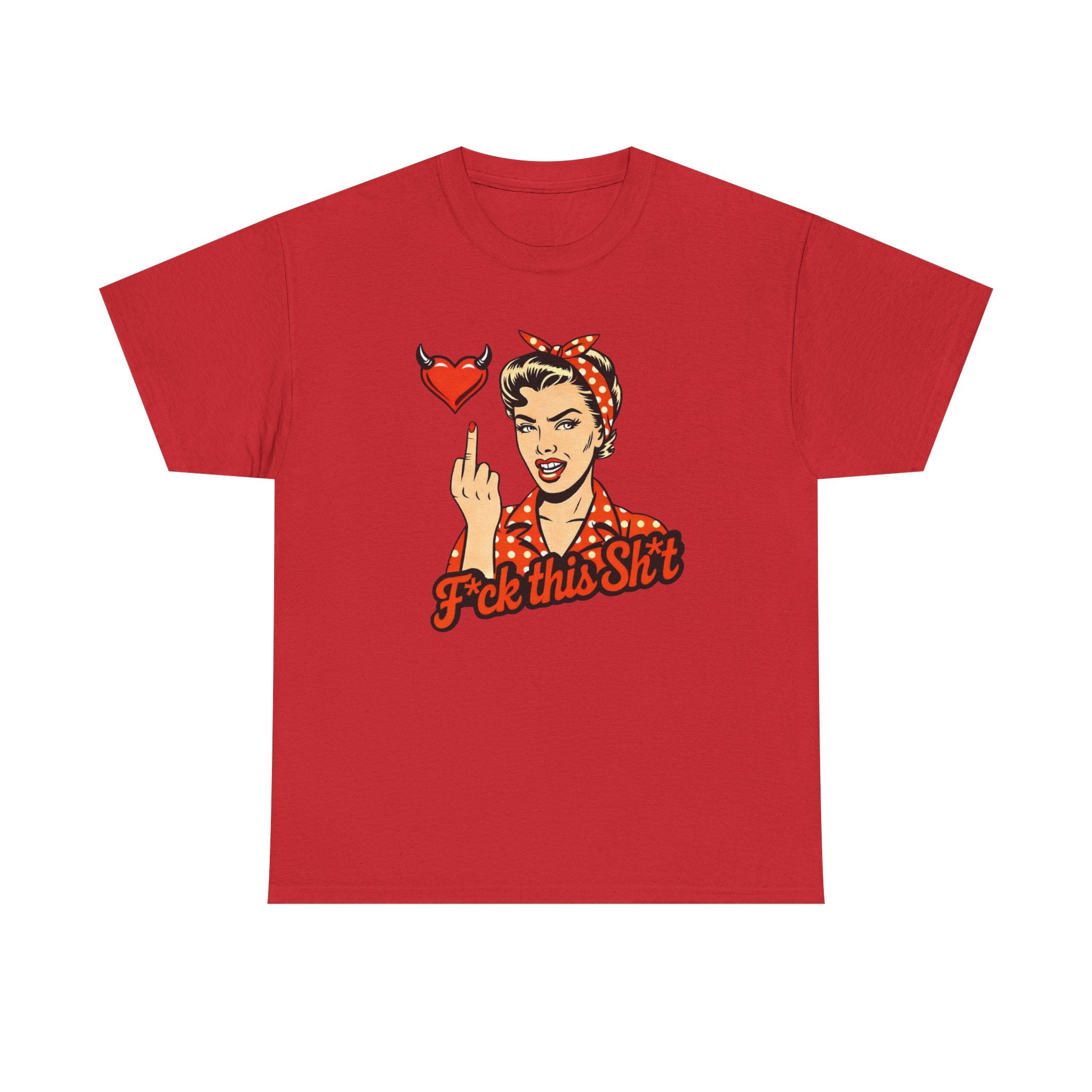 Retro Rosie 'F*ck This Sh!t' Graphic Tee — Vintage Attitude T‑Shirt