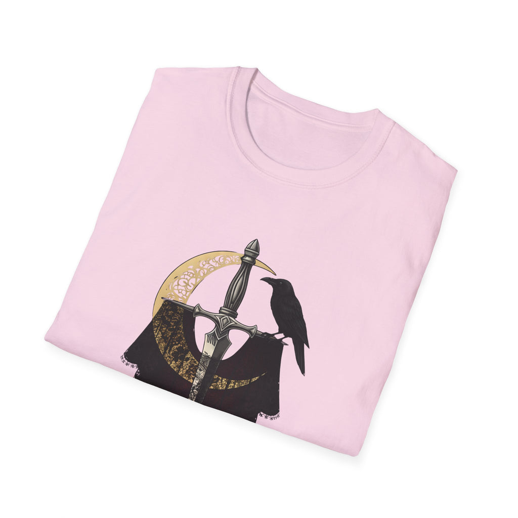 Dark Desire Sword & Raven Gothic Moon T-Shirt     Trendy TShirt