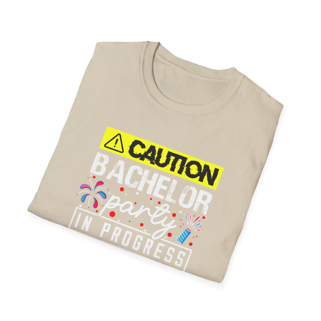 Bachelor Party Caution In Progress T-Shirt