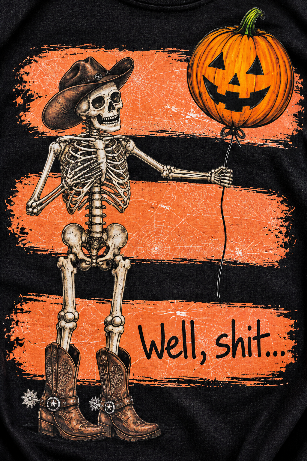 Well, Shit… Cowboy Skeleton Unisex Halloween Tee