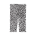 Black & White Dalmatian Spot Capri Leggings — Animal Print Women’s Activewear