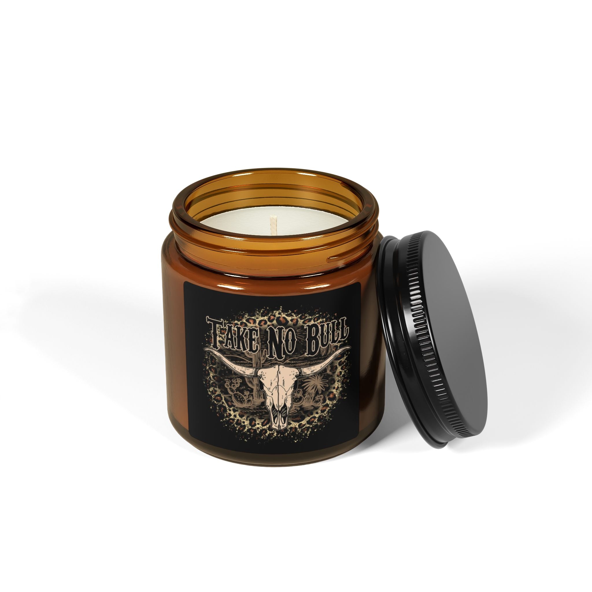 Soy Candle — 'Take No Bull' Amber Jar Scented Candle