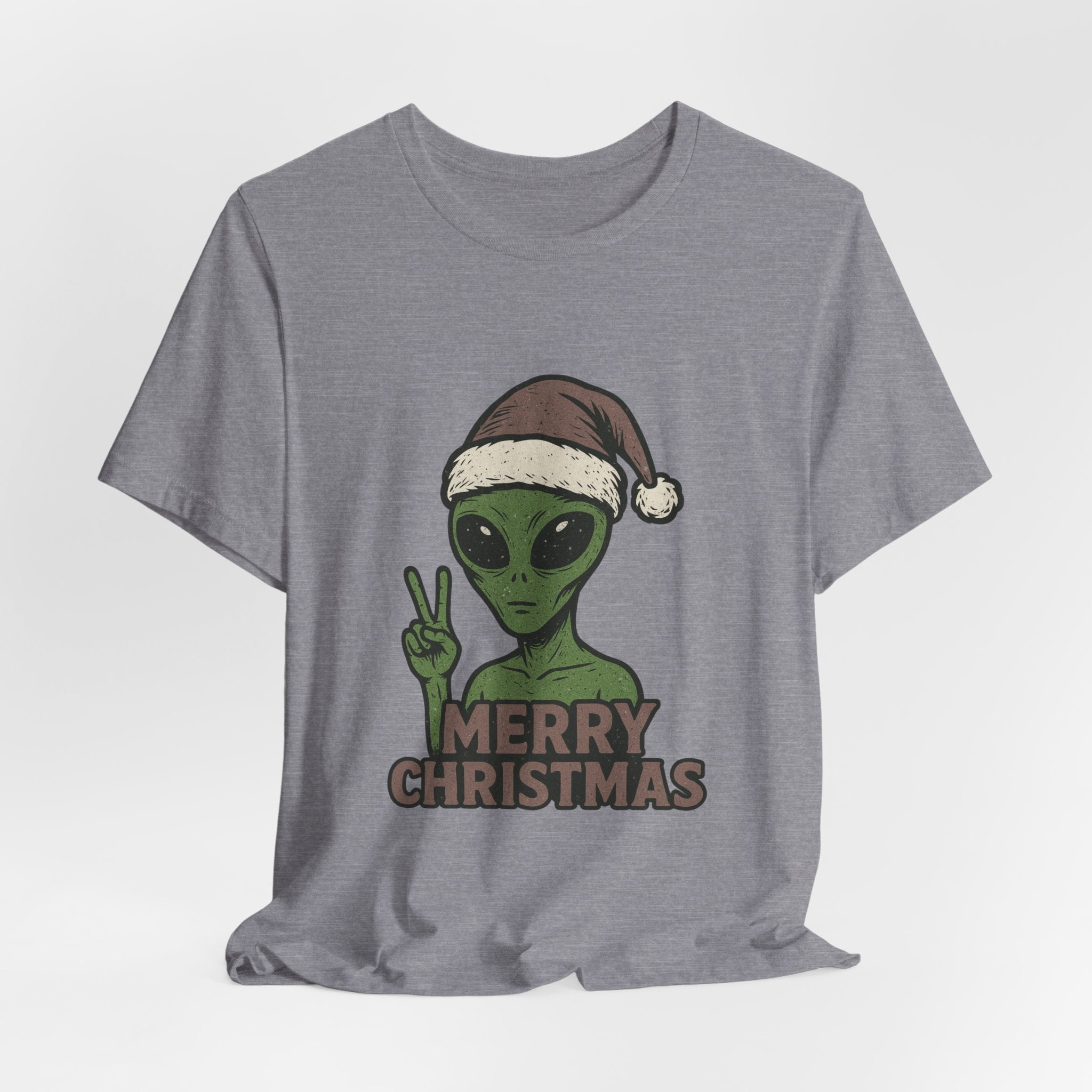 Funny Alien Merry Christmas Unisex Tee