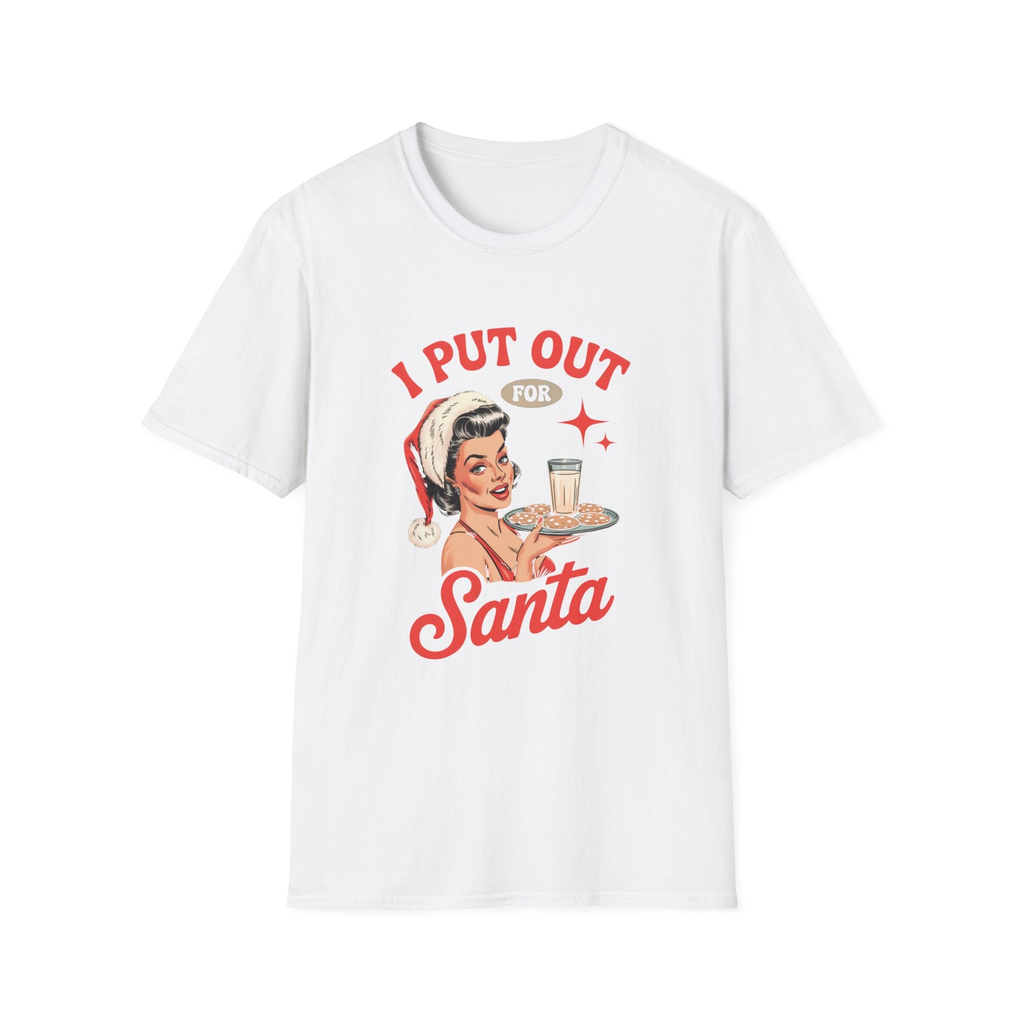 I Put Out for Santa Christmas T-Shirt — Retro Pin-Up Holiday Tee