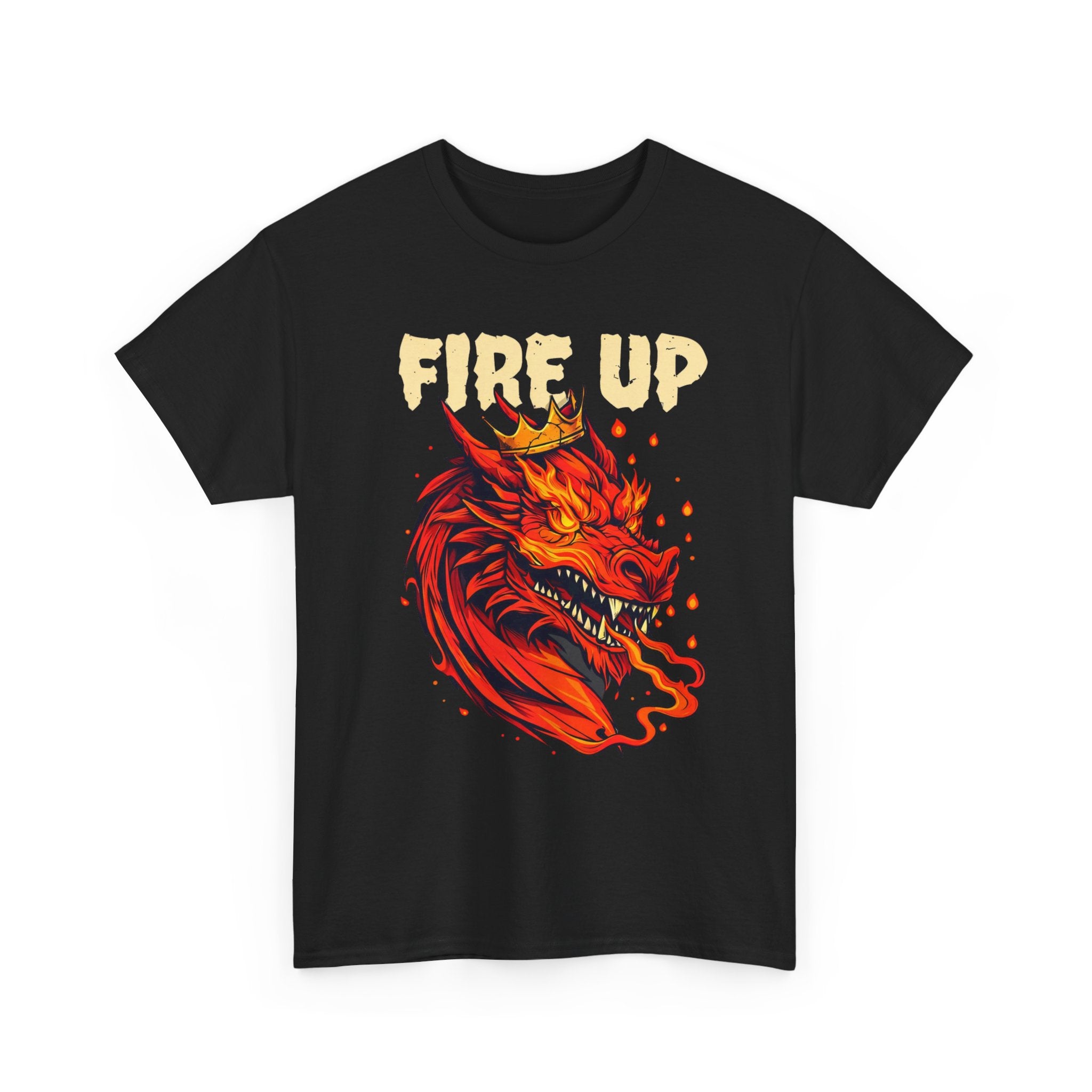 Fire Up Dragon T-Shirt — Fantasy Dragon Tee