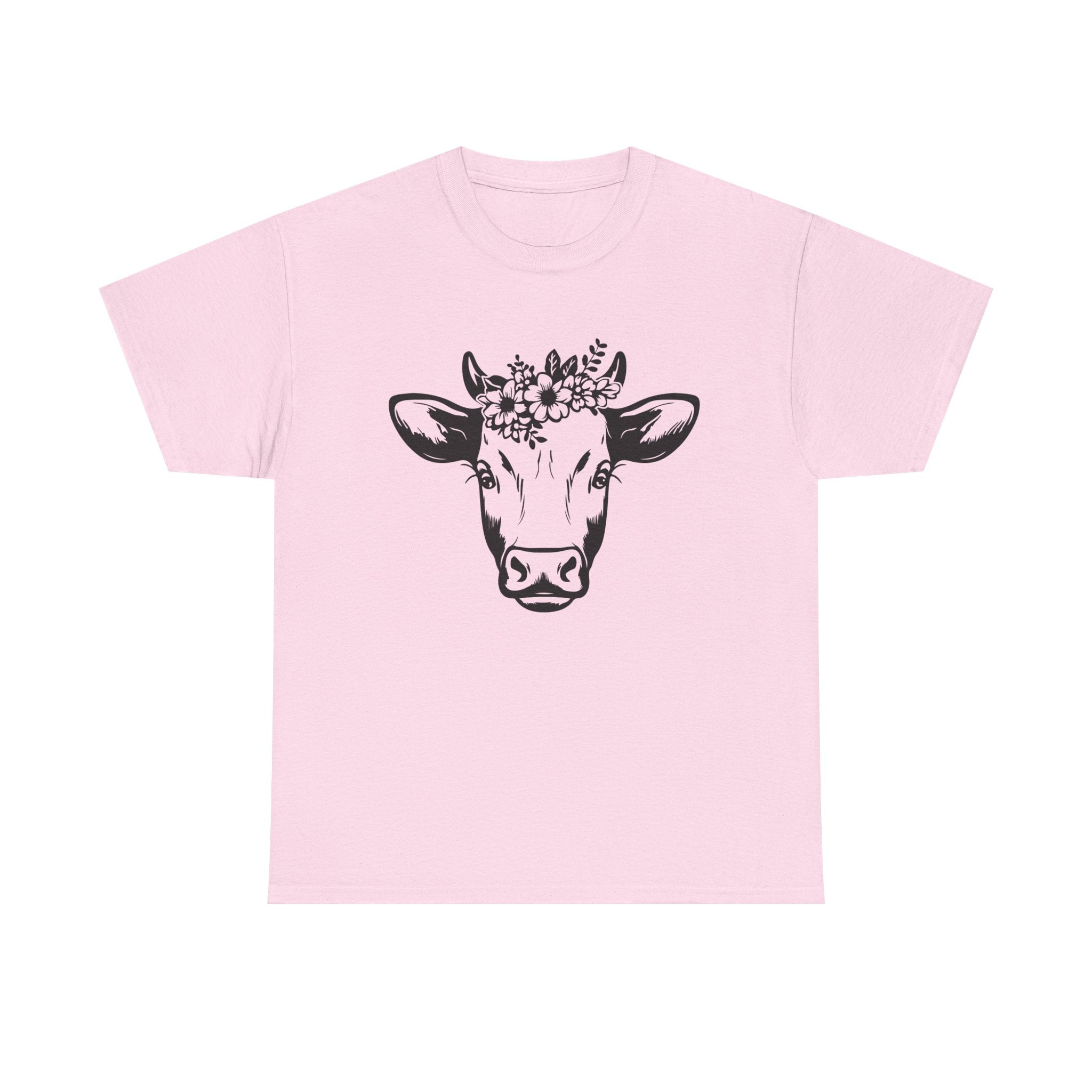 Cow Floral Crown T-Shirt Ranch life   I love Cows