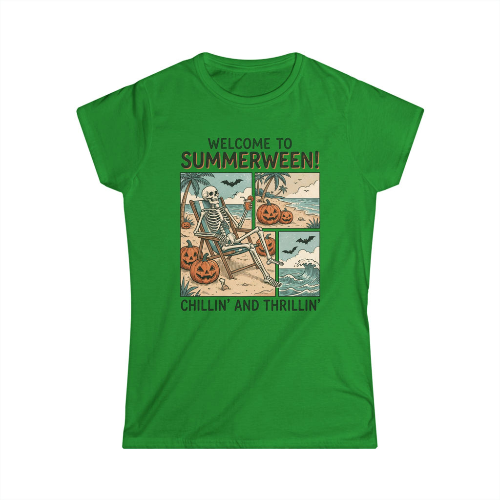 Summerween Skeleton Tee — "Welcome to Summerween! Chillin' and Thrillin'"