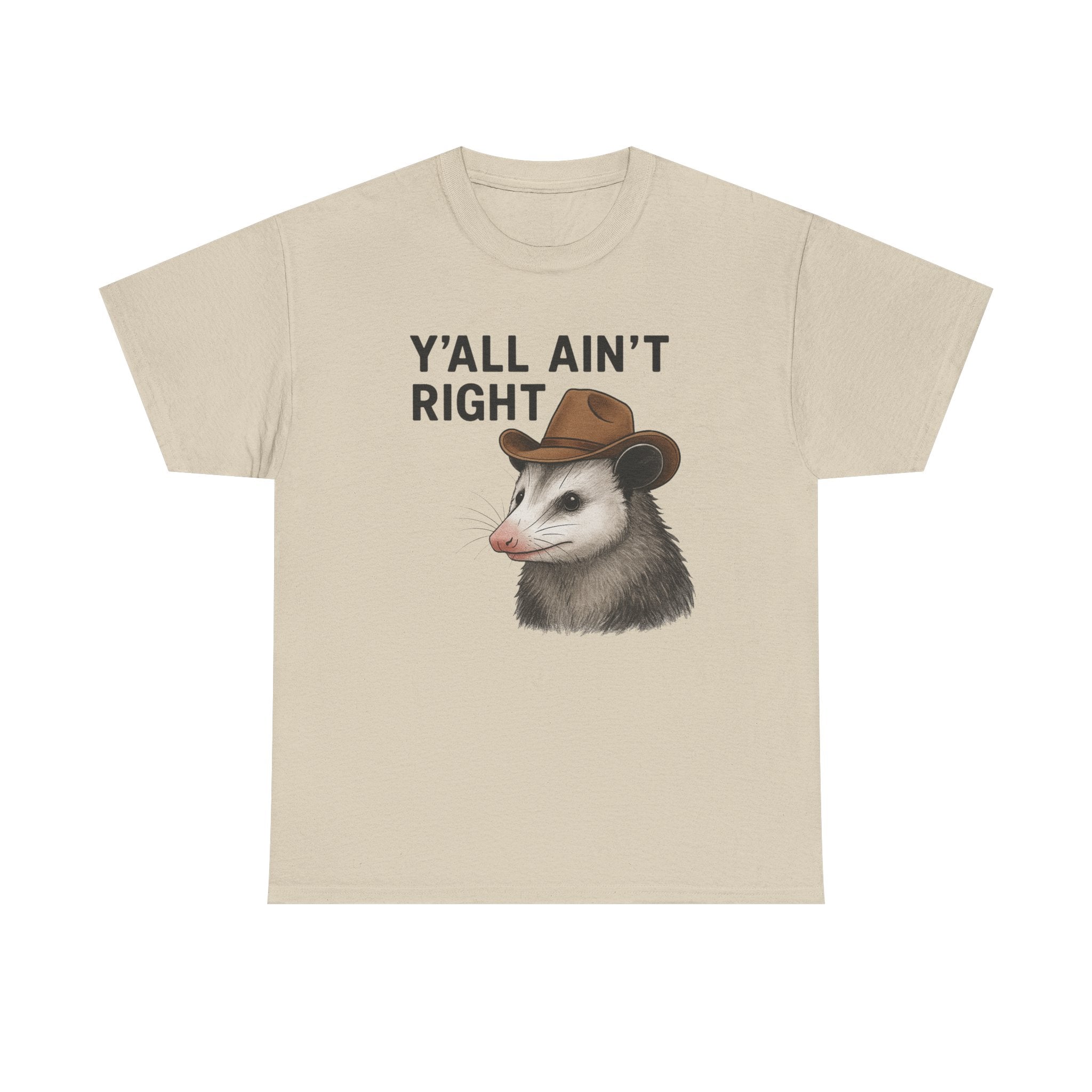 Y'all Ain't Right Possum Tee — Funny Southern Animal T-Shirt