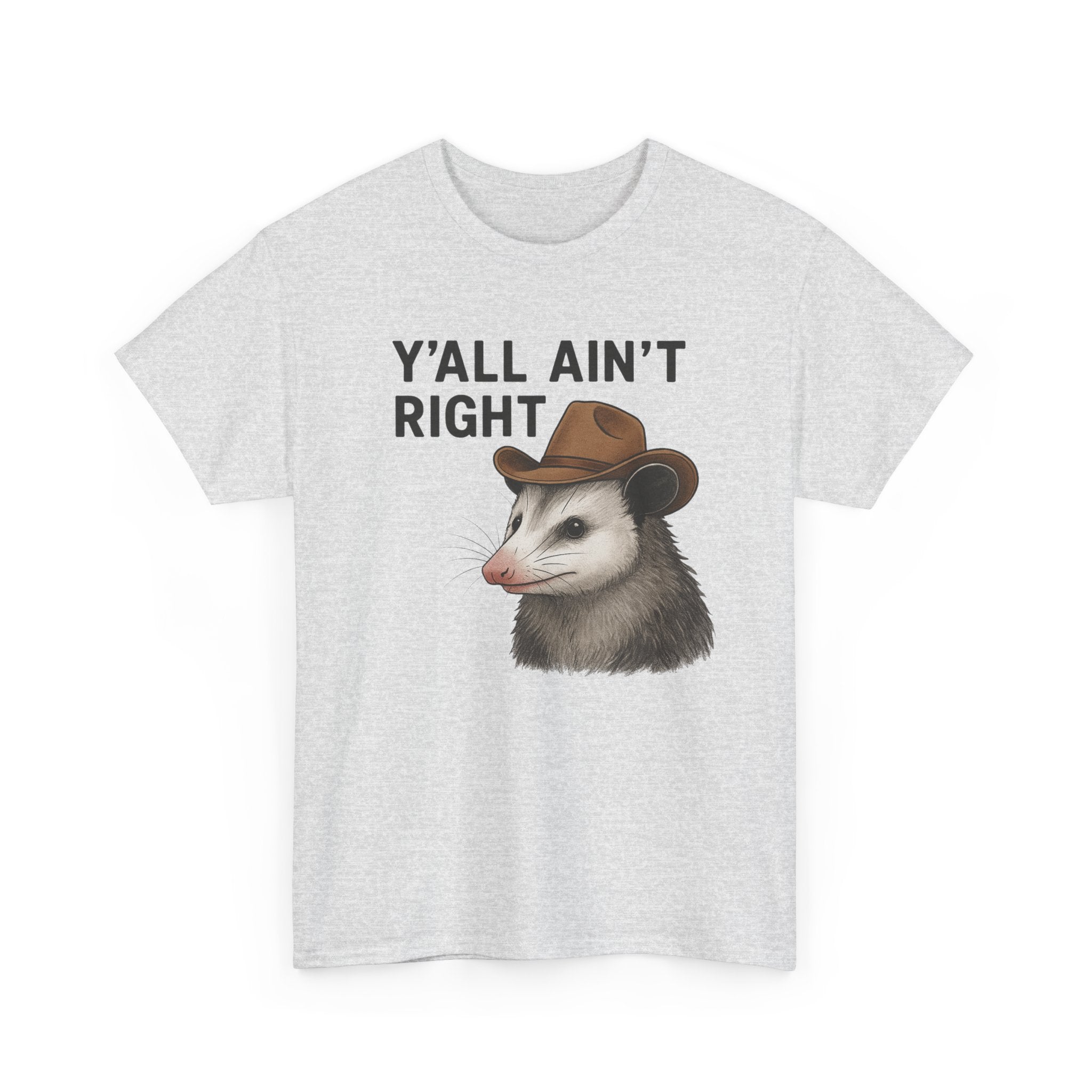Y'all Ain't Right Possum Tee — Funny Southern Animal T-Shirt