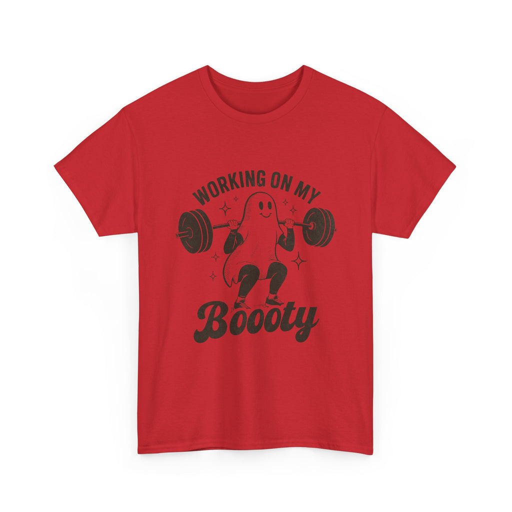 Working On My Booooty Tee – Funny Ghost Weightlifting Shirt
