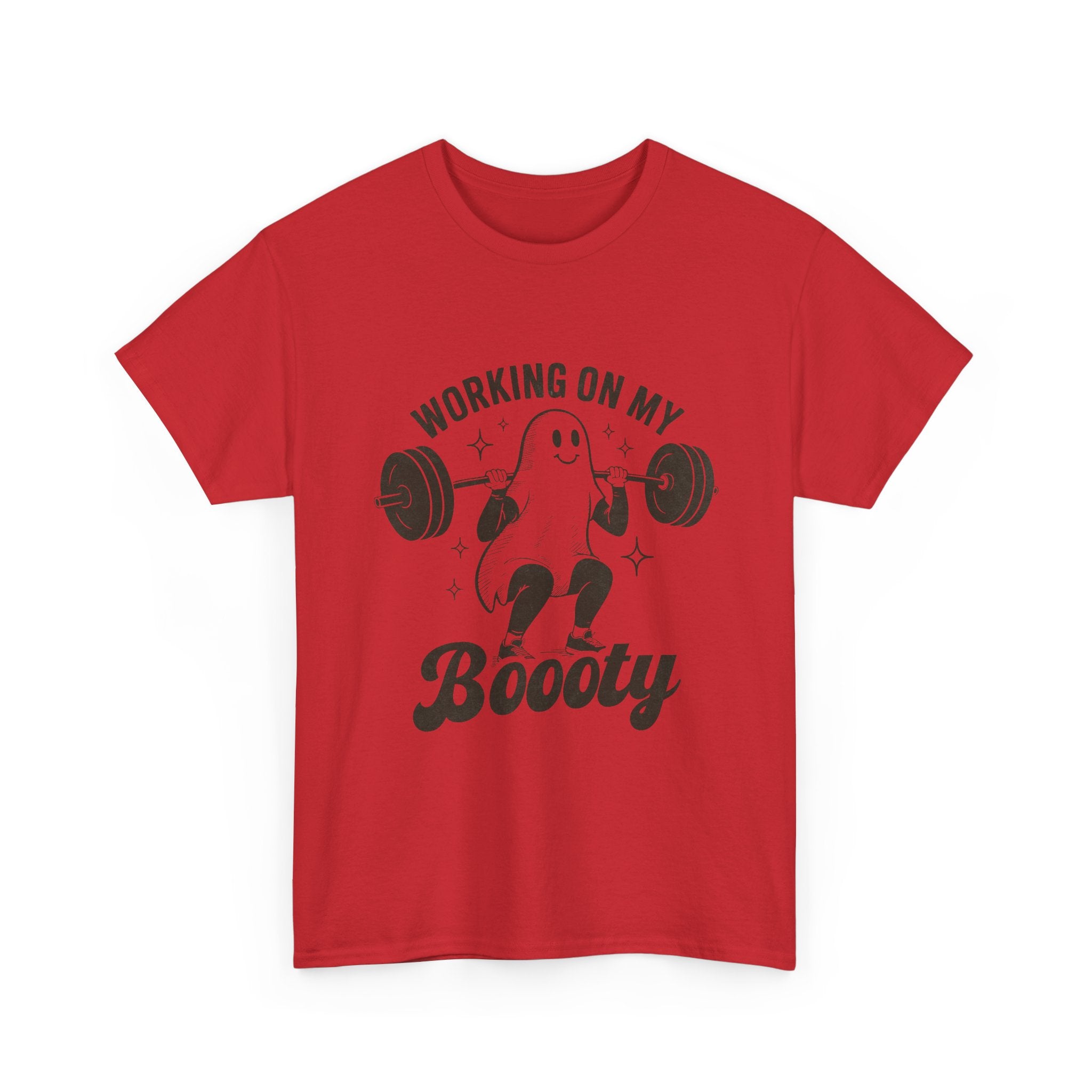 Working On My Booooty Tee – Funny Ghost Weightlifting Shirt