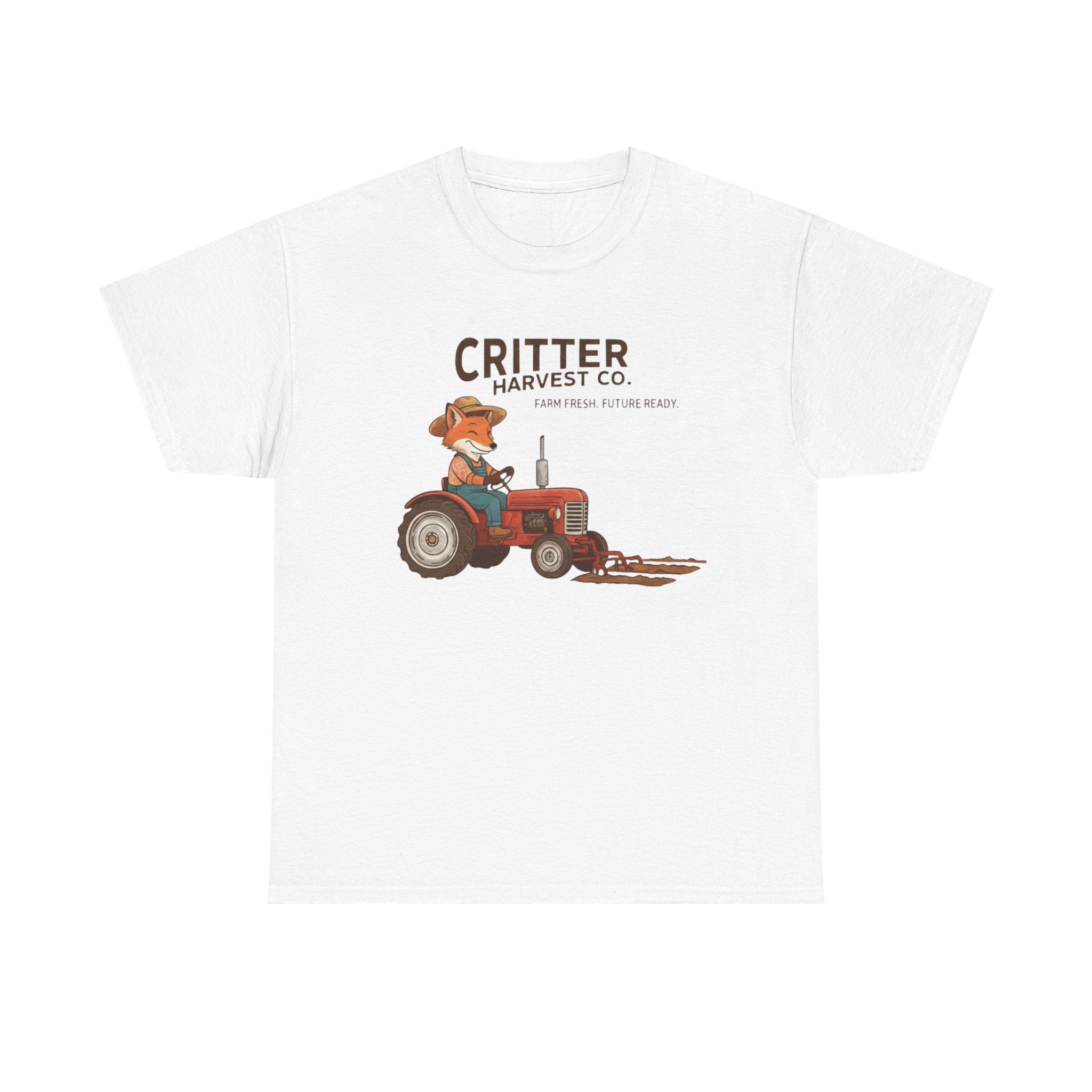 Critter Harvest Co. Tractor Tee  Cute Farm Animal Graphic T-Shirt     Trendy TShirt