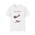Merry Christmas Santa Sleigh T-Shirt Wolf Hill Ranch with Coco the Chihuahua  Trendy TShirt