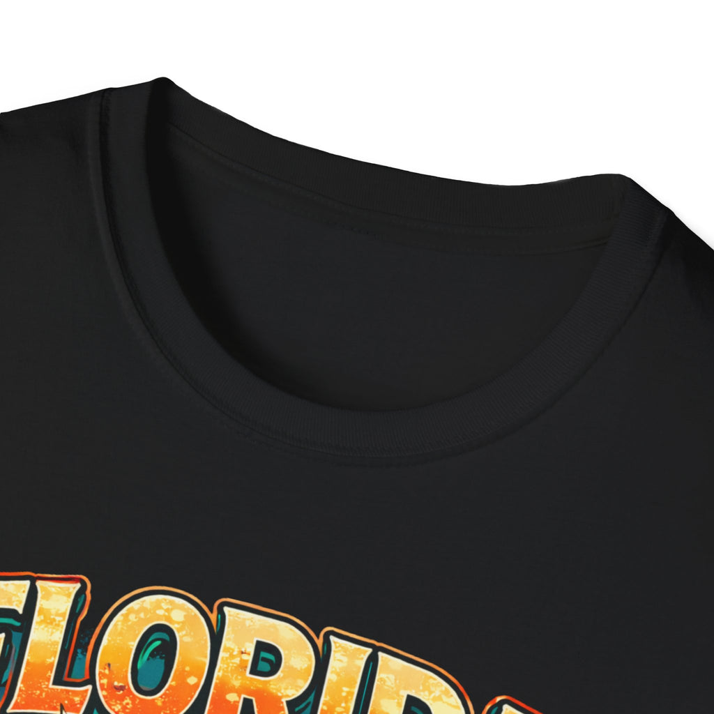 Florida Sunshine State T-Shirt — Retro Mermaid Beach Graphic