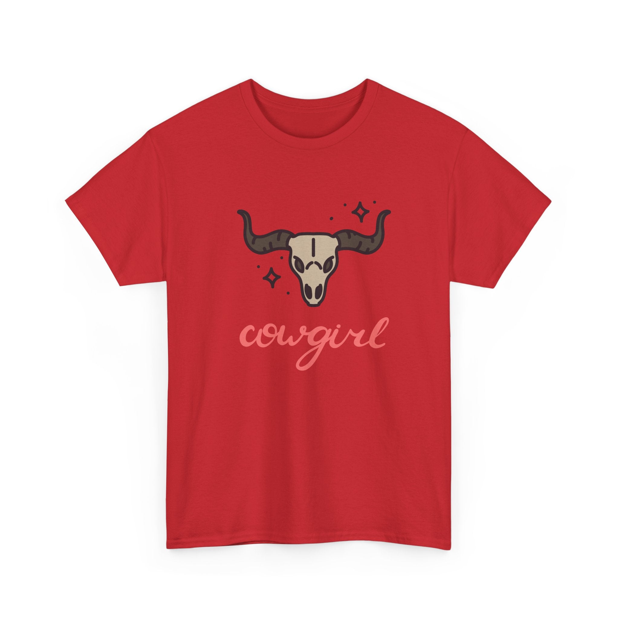 Cowgirl Skull Tee Western Cowgirl Graphic T-Shirt   trendy t-shirt