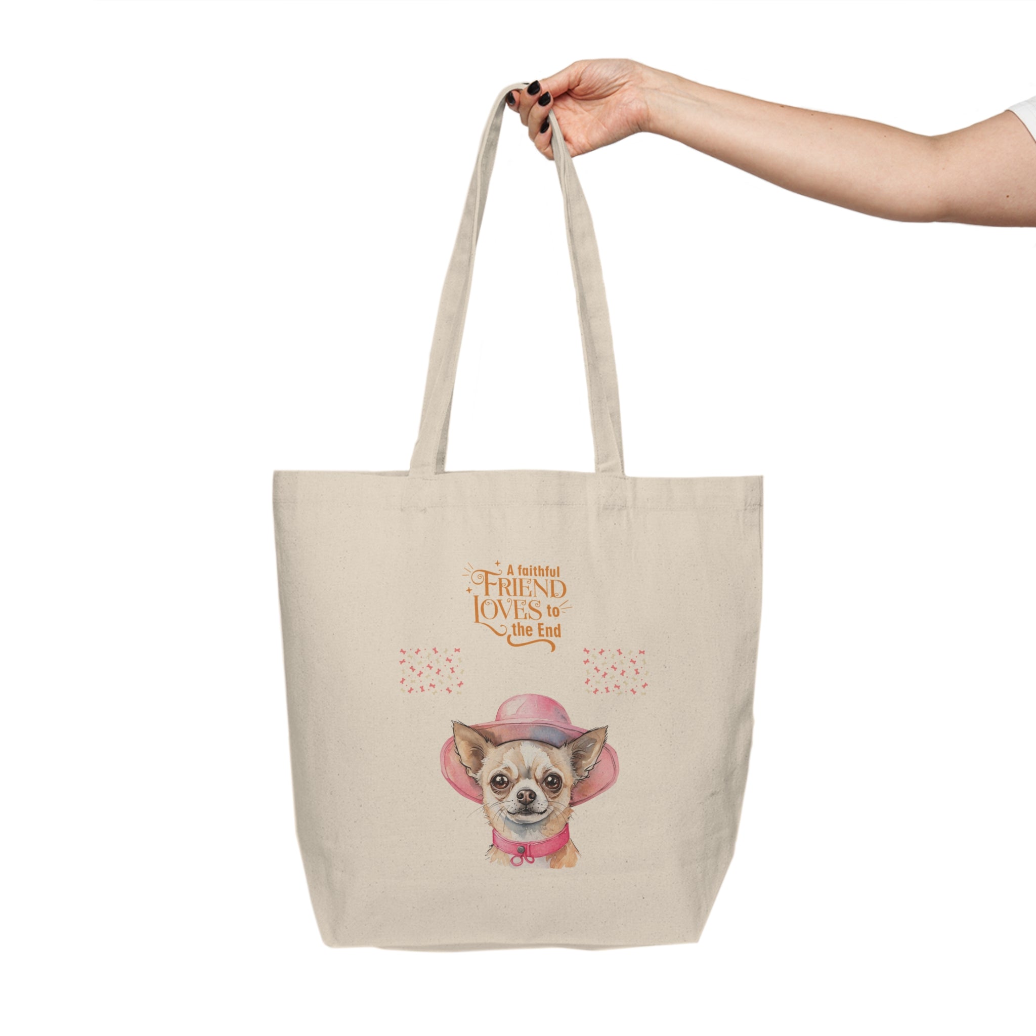 Canvas Shopping Tote Chihuahua