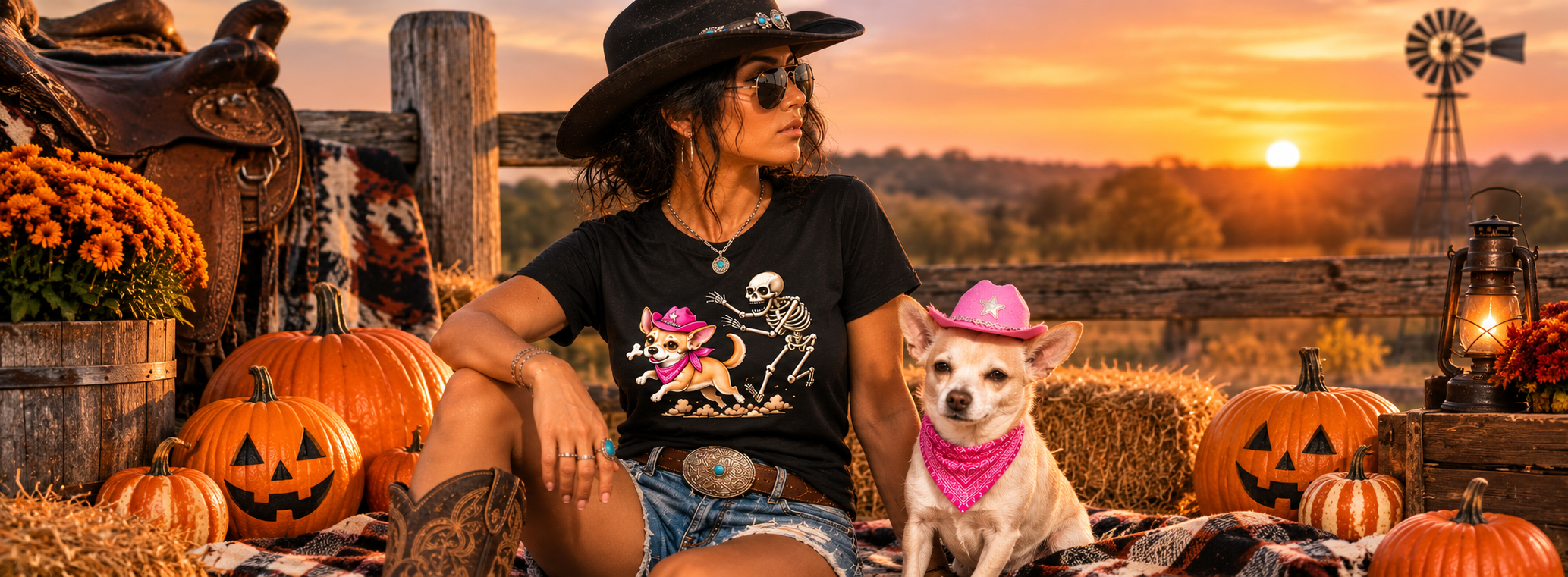 Coco’s Bad to the Bone  Women’s Halloween Tee Funny Chihuahua   Spooky Skeleton