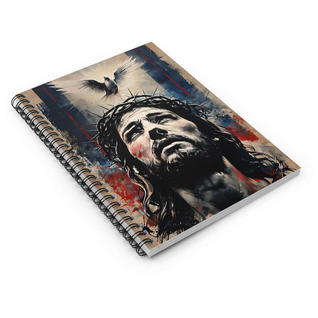 Spiritual Spiral Notebook - Ruled Line, Inspirational Journal, Christian Faith Memo Pad, Bible Study Notepad, Gift for Believers
