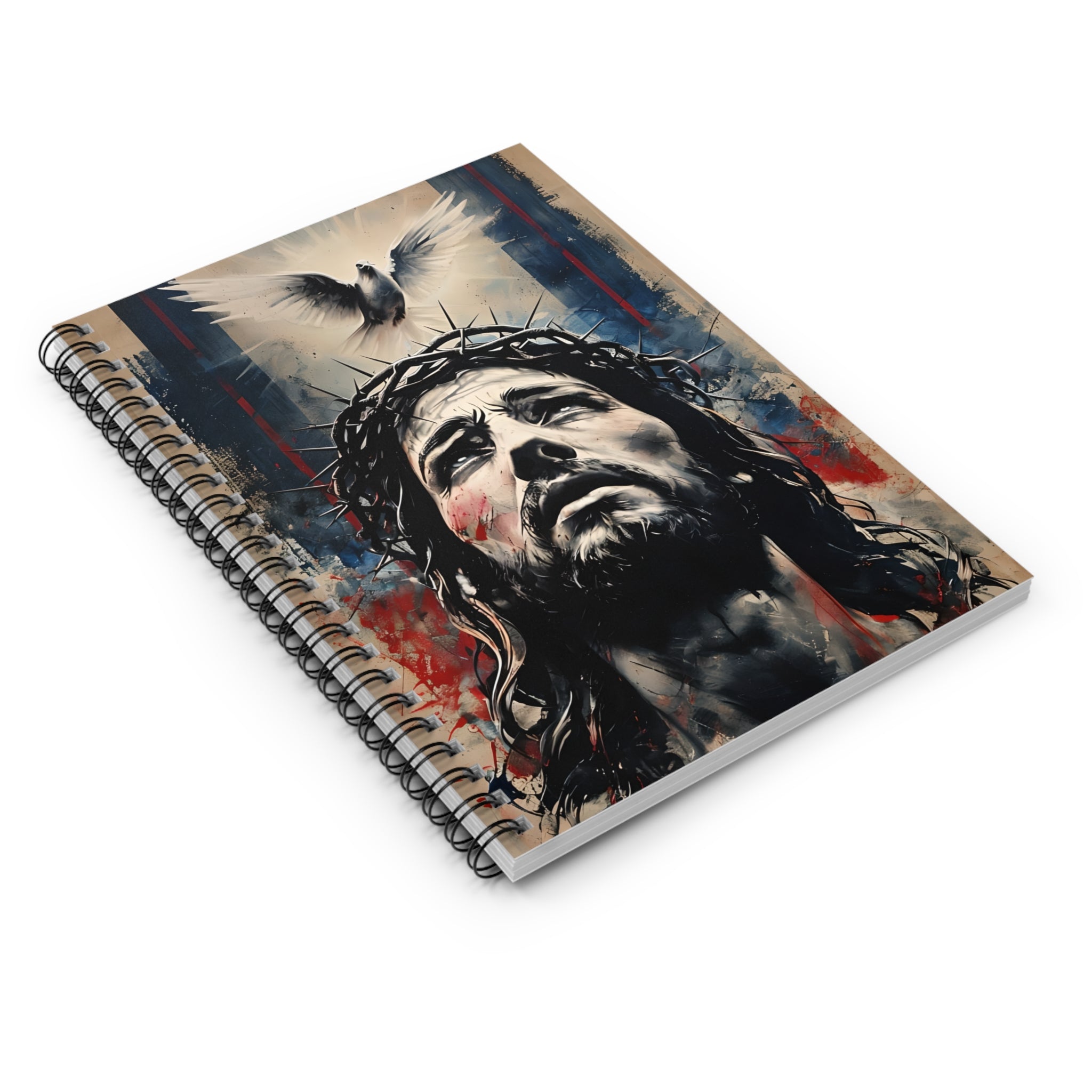 Spiritual Spiral Notebook - Ruled Line, Inspirational Journal, Christian Faith Memo Pad, Bible Study Notepad, Gift for Believers