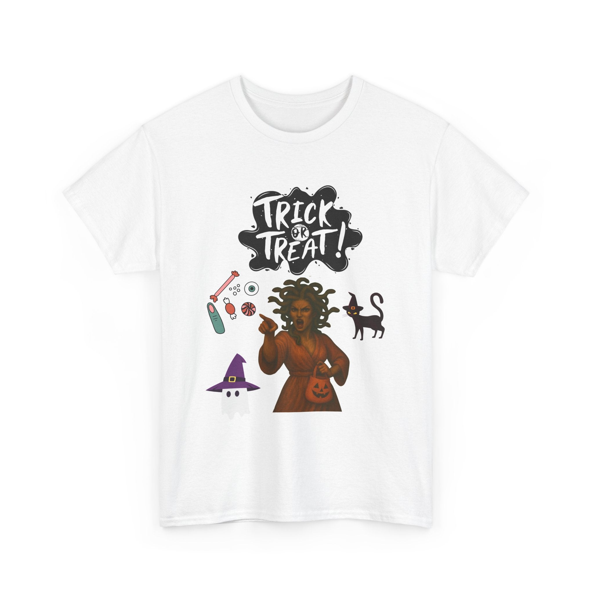 Halloween Unisex Tee, Trick or Treat Shirt, Spooky Graphic Tee, Party Wear, Fun Costume Top